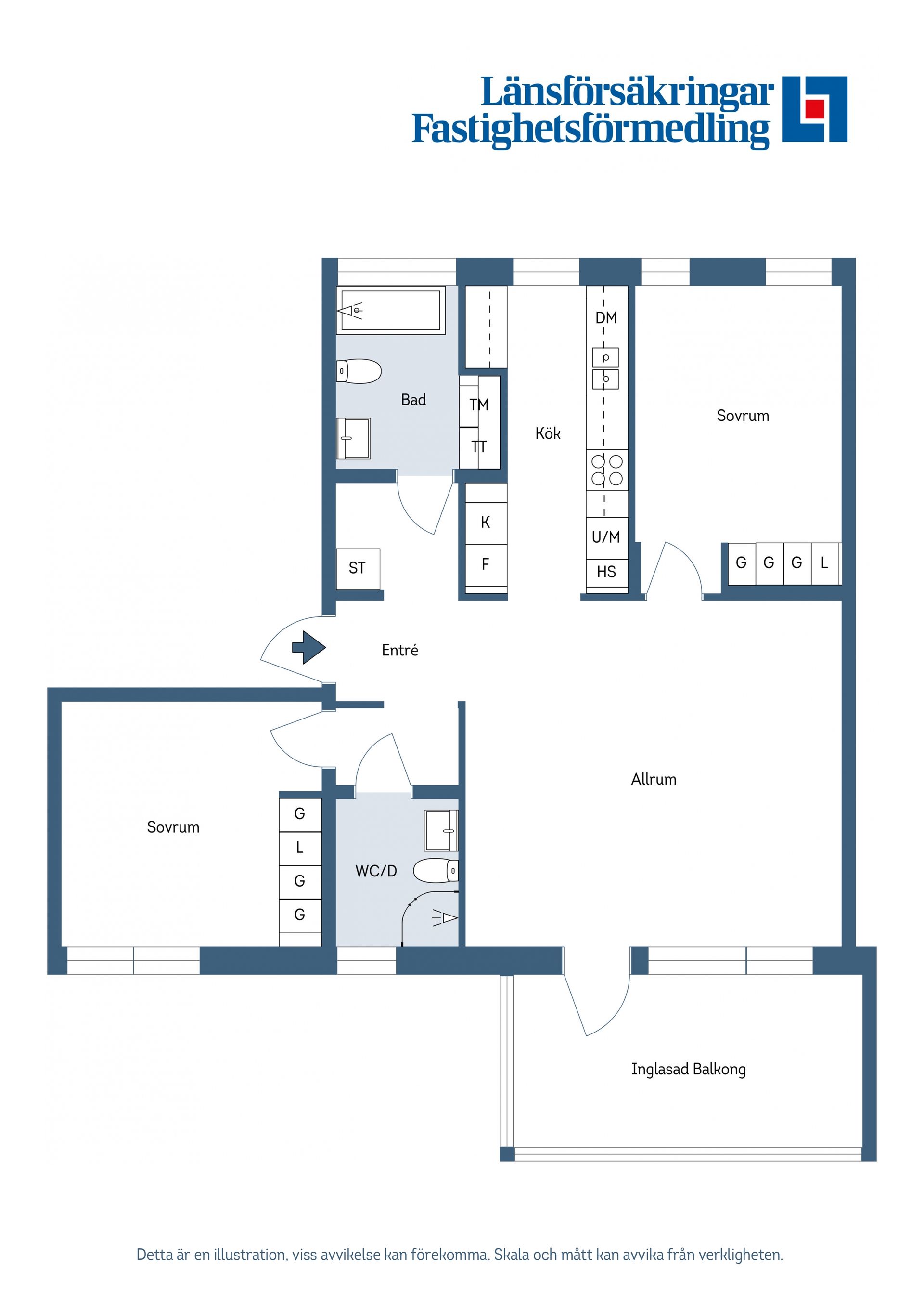 Bostadsrätt, Drottninggatan 1C, Söder, Växjö