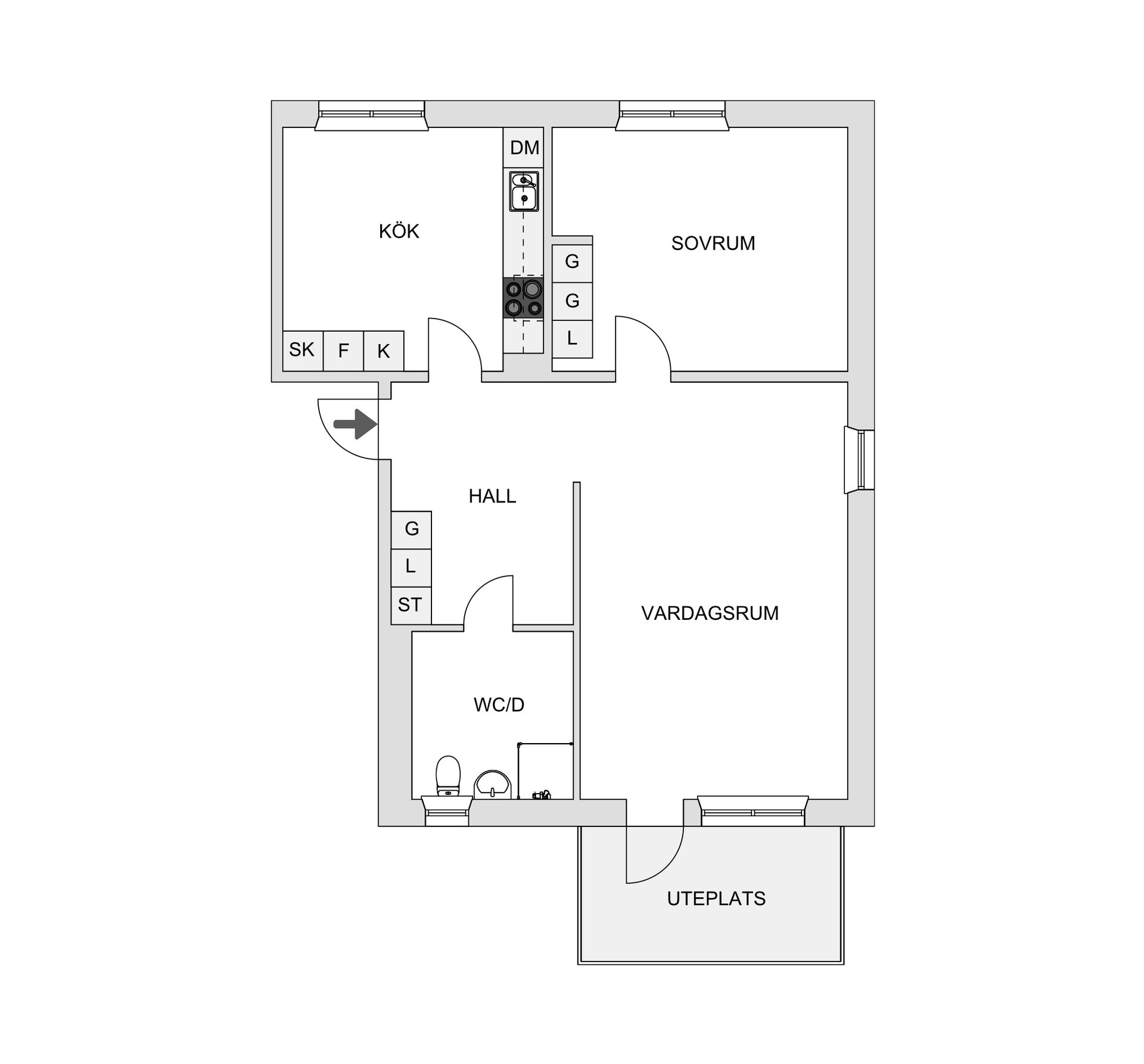Bostadsrätt, Malma backe 1A, Malma Backe, Uppsala