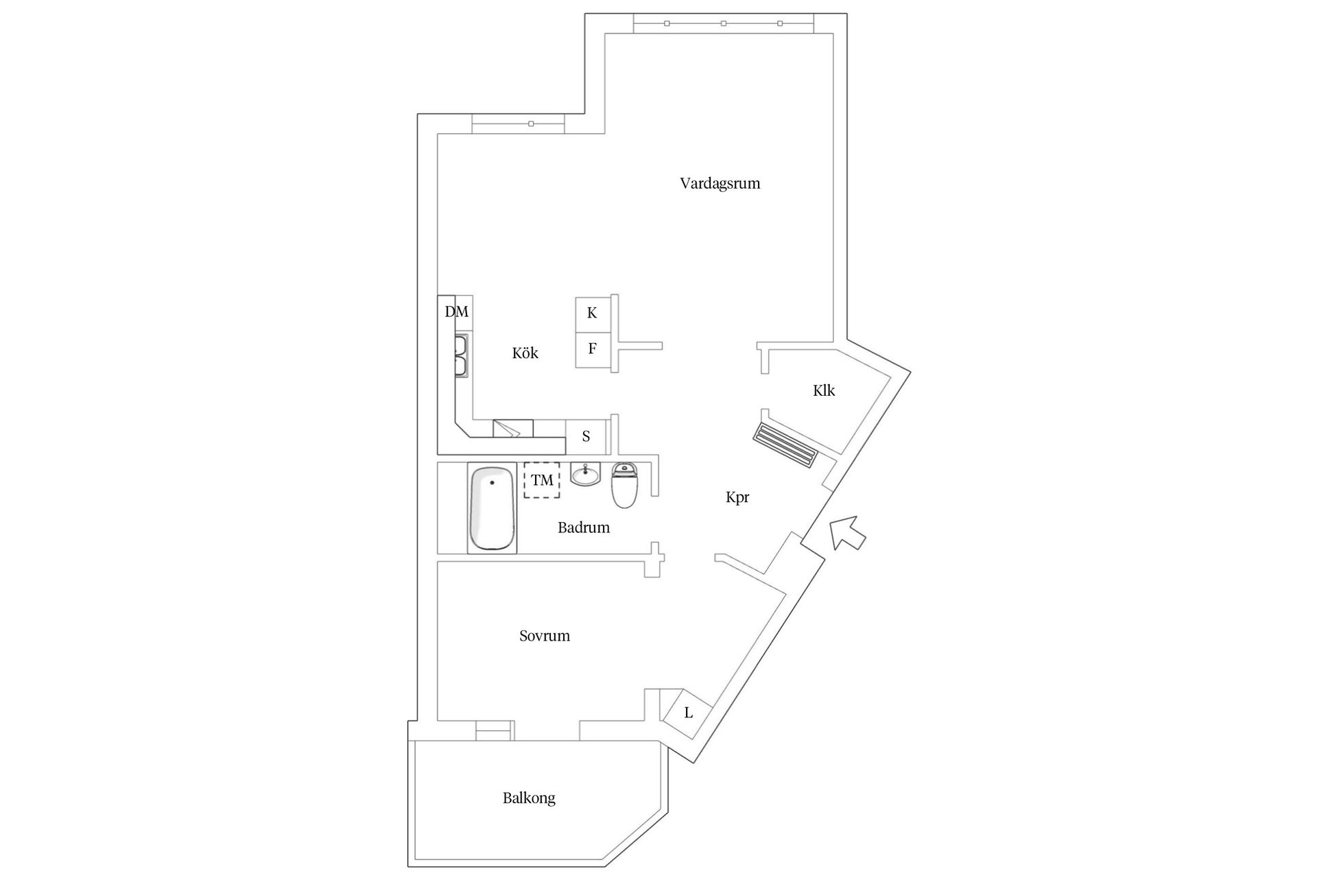 Bostadsrätt, Bryggaregatan 11H, Trelleborg - Centralt, Trelleborg