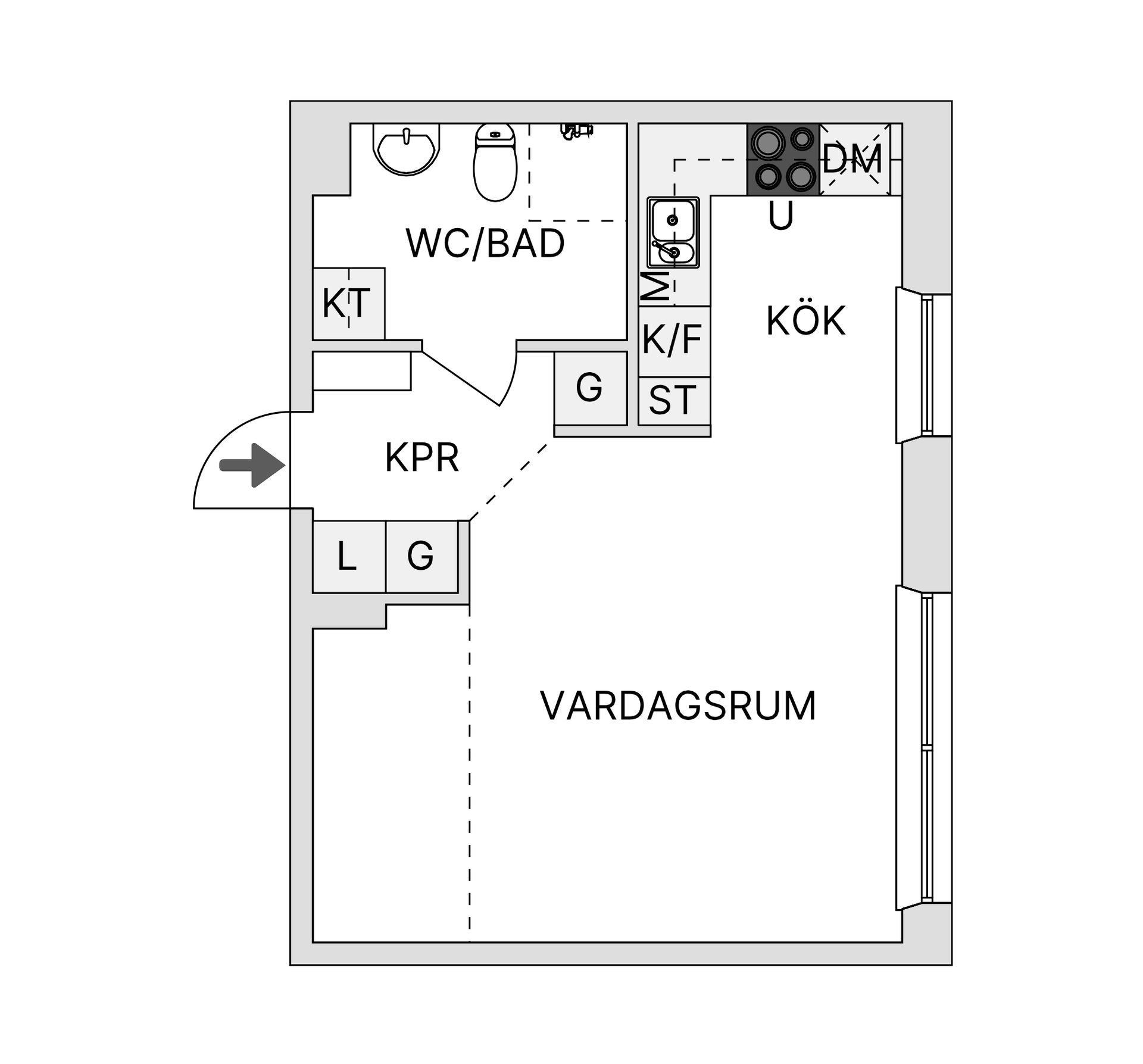 Bostadsrätt, Kanslihusgränd 6, Stadsdel Norr, Östersund