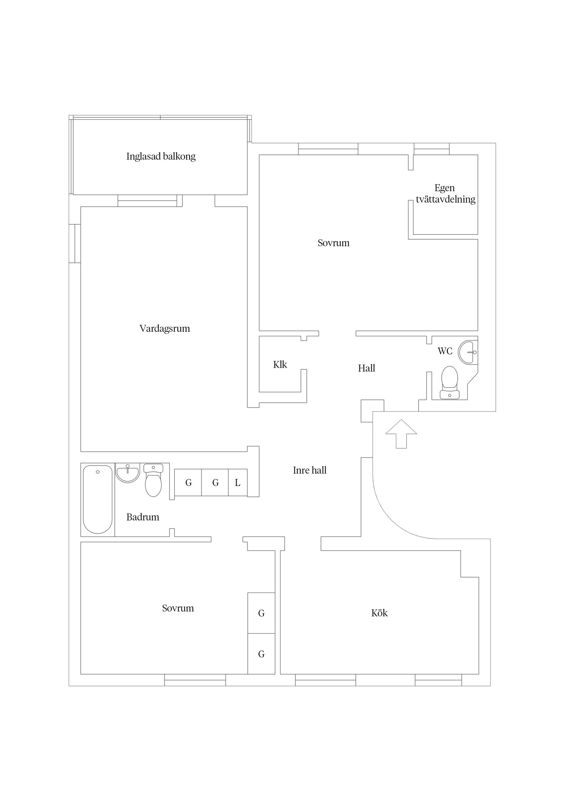 Bostadsrätt, Sveavägen 11B, Sallyhill, Sundsvall