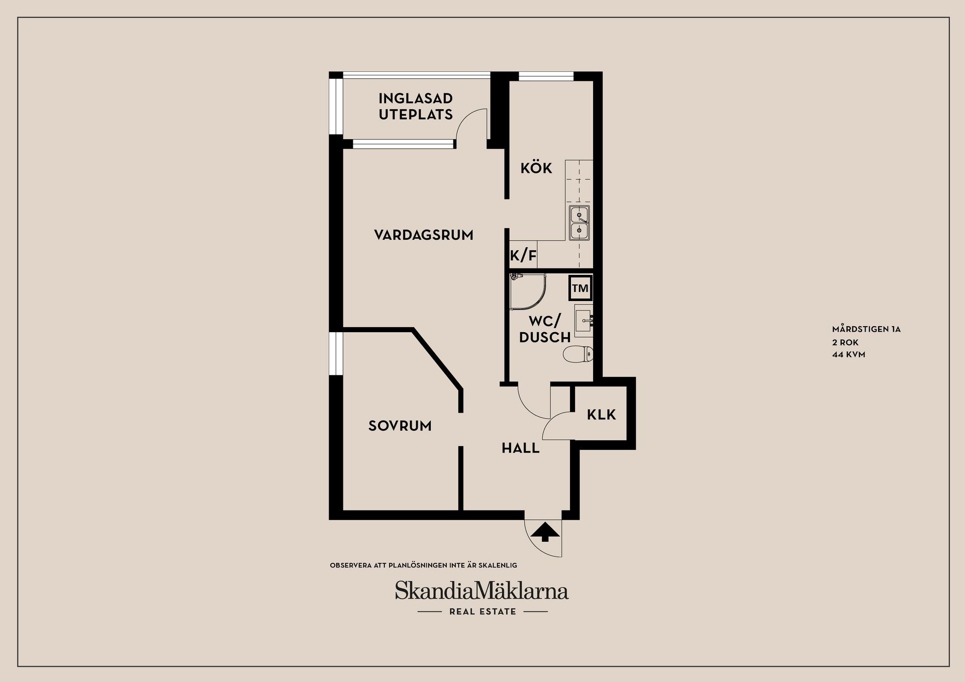 Bostadsrätt, Mårdstigen 1A, Motala