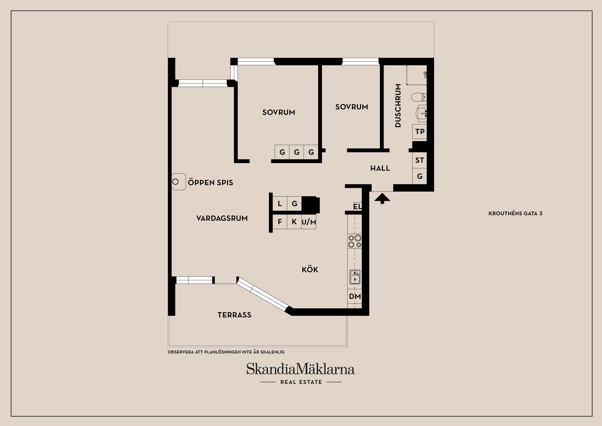 Bostadsrätt, Krouthéns gata 3, Övre Vasastaden/Centralt, Linköping