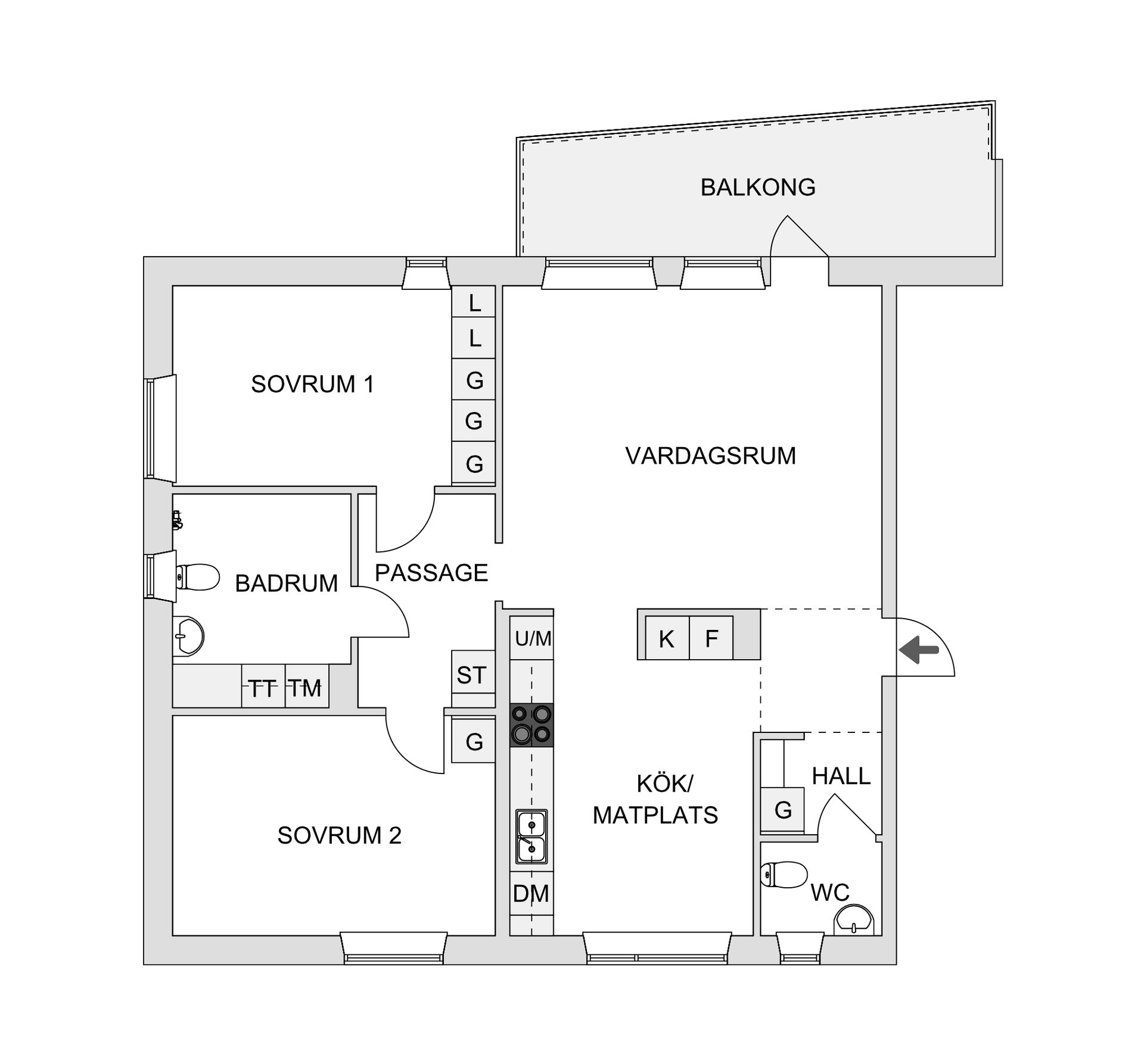 Bostadsrätt, Sandbäcksgatan 11, Centralt, Linköping