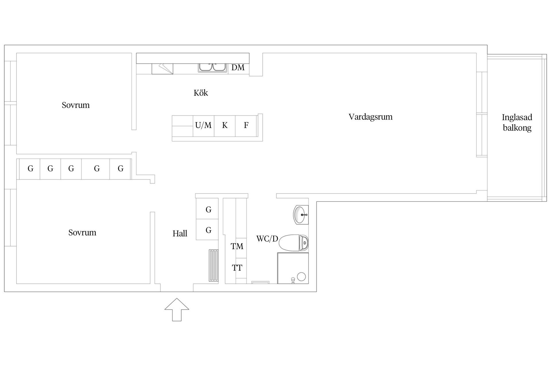 Bostadsrätt, Södra Kyrkogatan 27A, Borås - Centrum, Borås