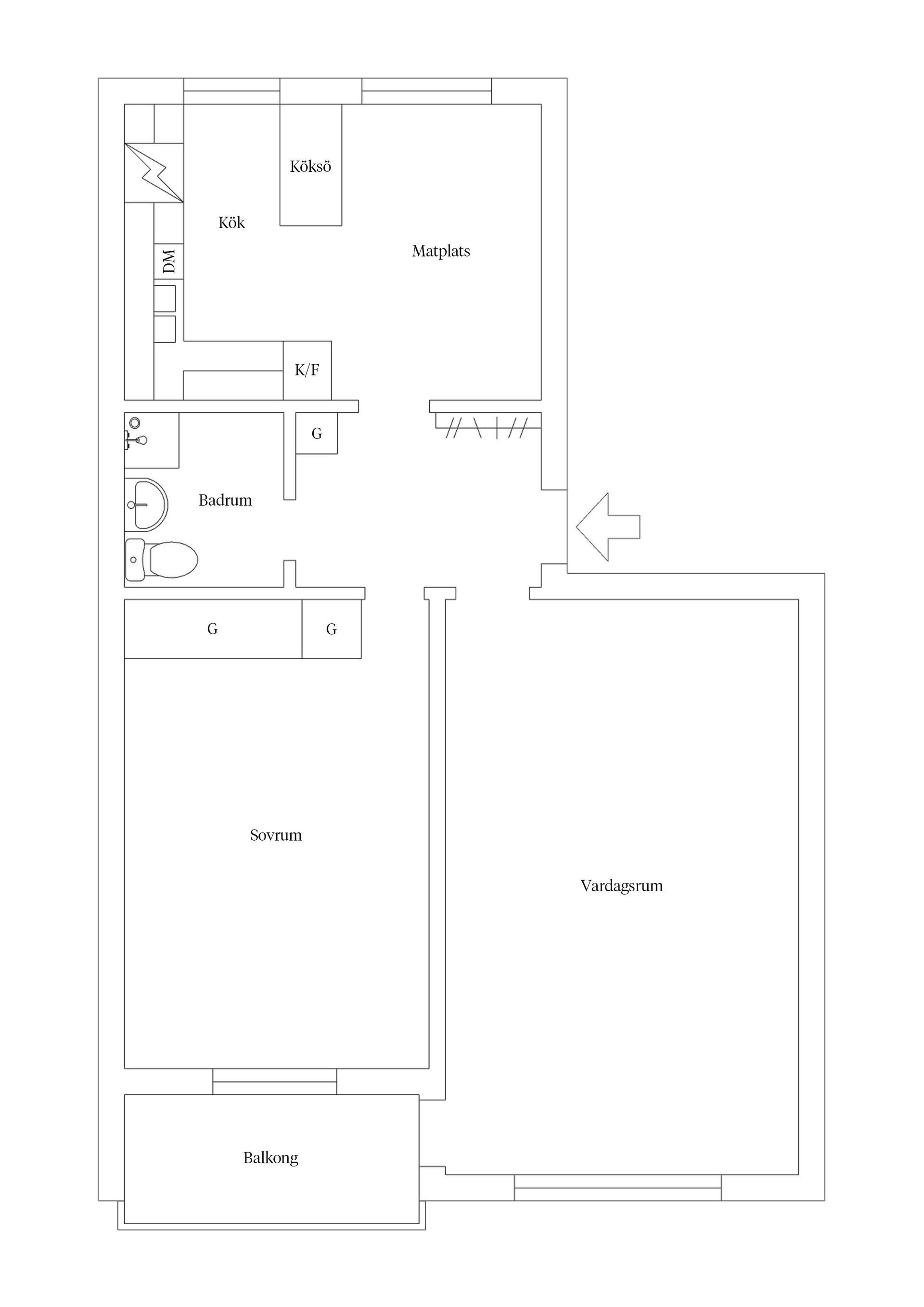 Bostadsrätt, Adelgatan 5C, Funkabo, Kalmar