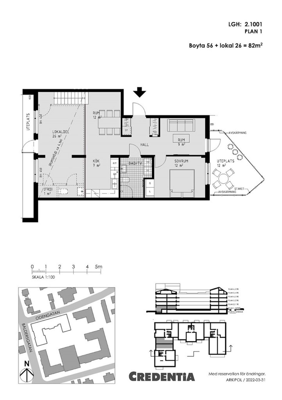 Bostadsrätt, Baldersgatan 8C, Norrtälje