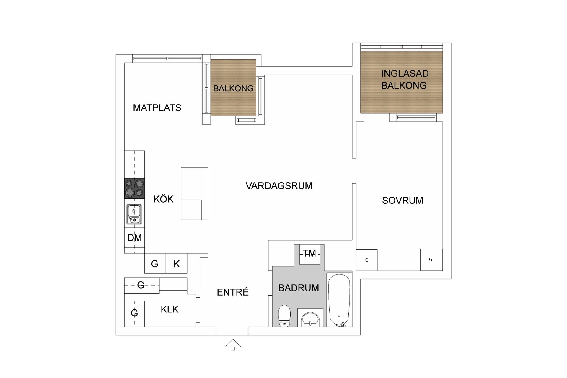 Bostadsrätt, Vattugatan 2C, Centralt - Väster, Halmstad