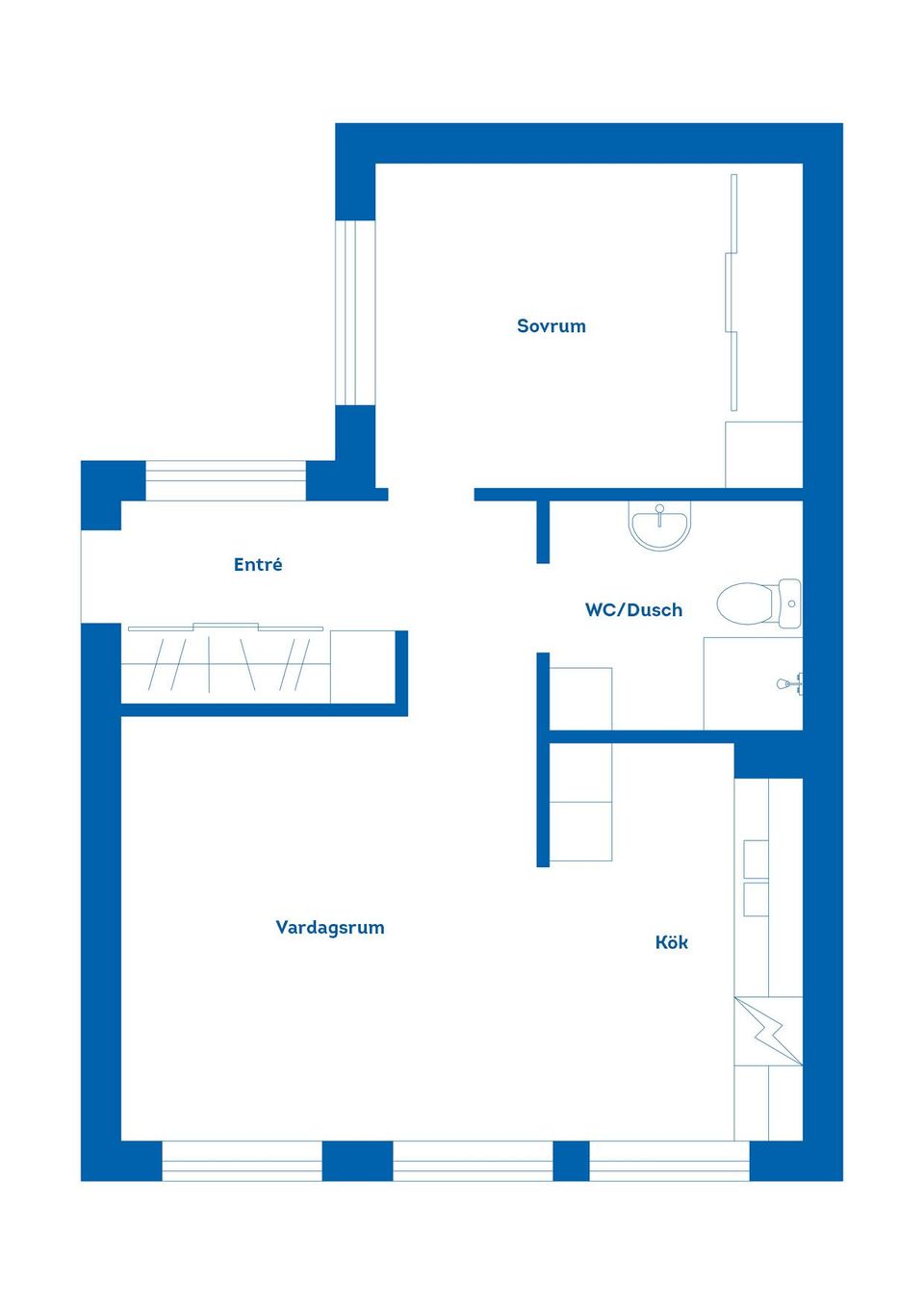 Bostadsrätt, Rådhusgatan 15, Karlshamn Centrum, Karlshamn