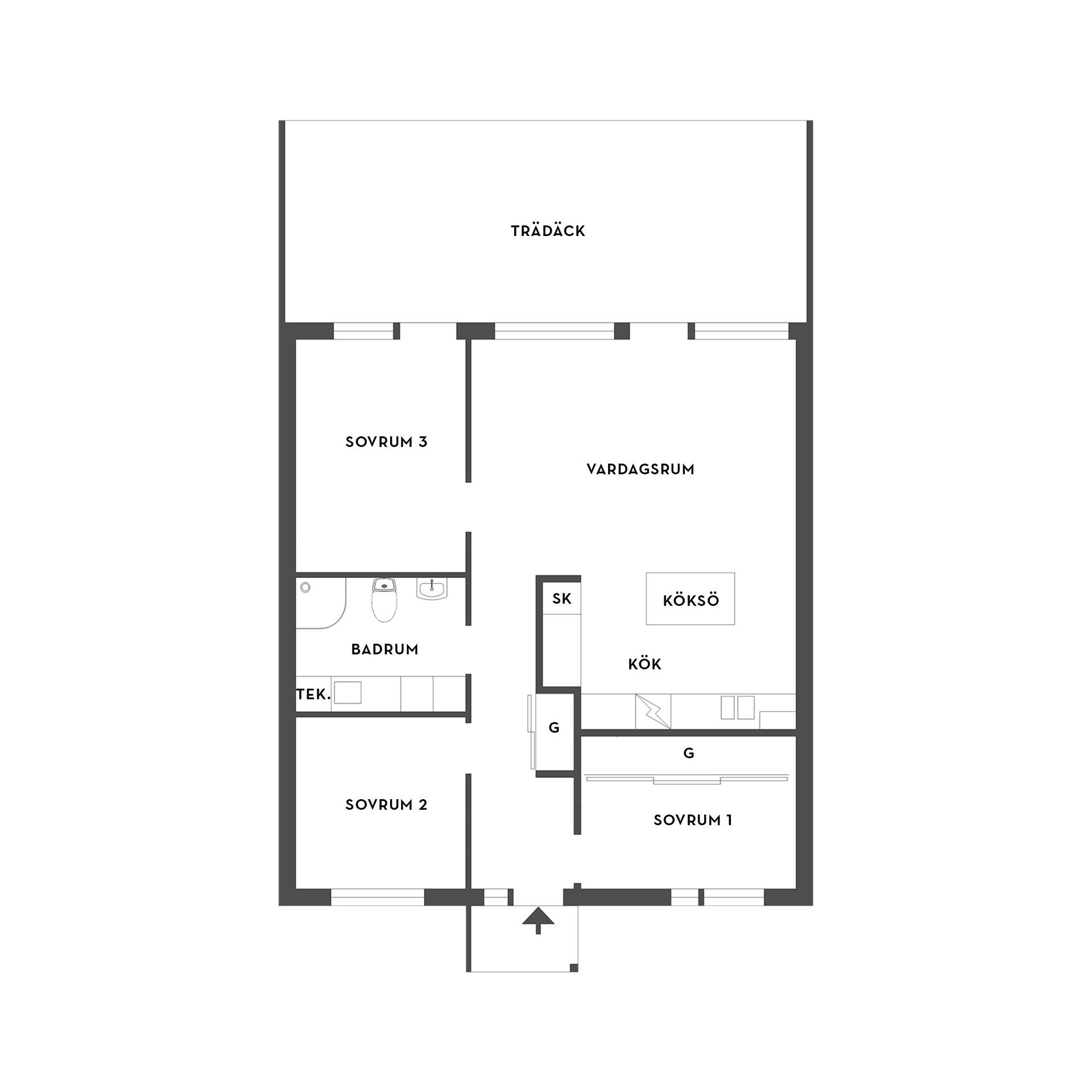 Radhus, Blåhallonvägen 11B, Strängnäs