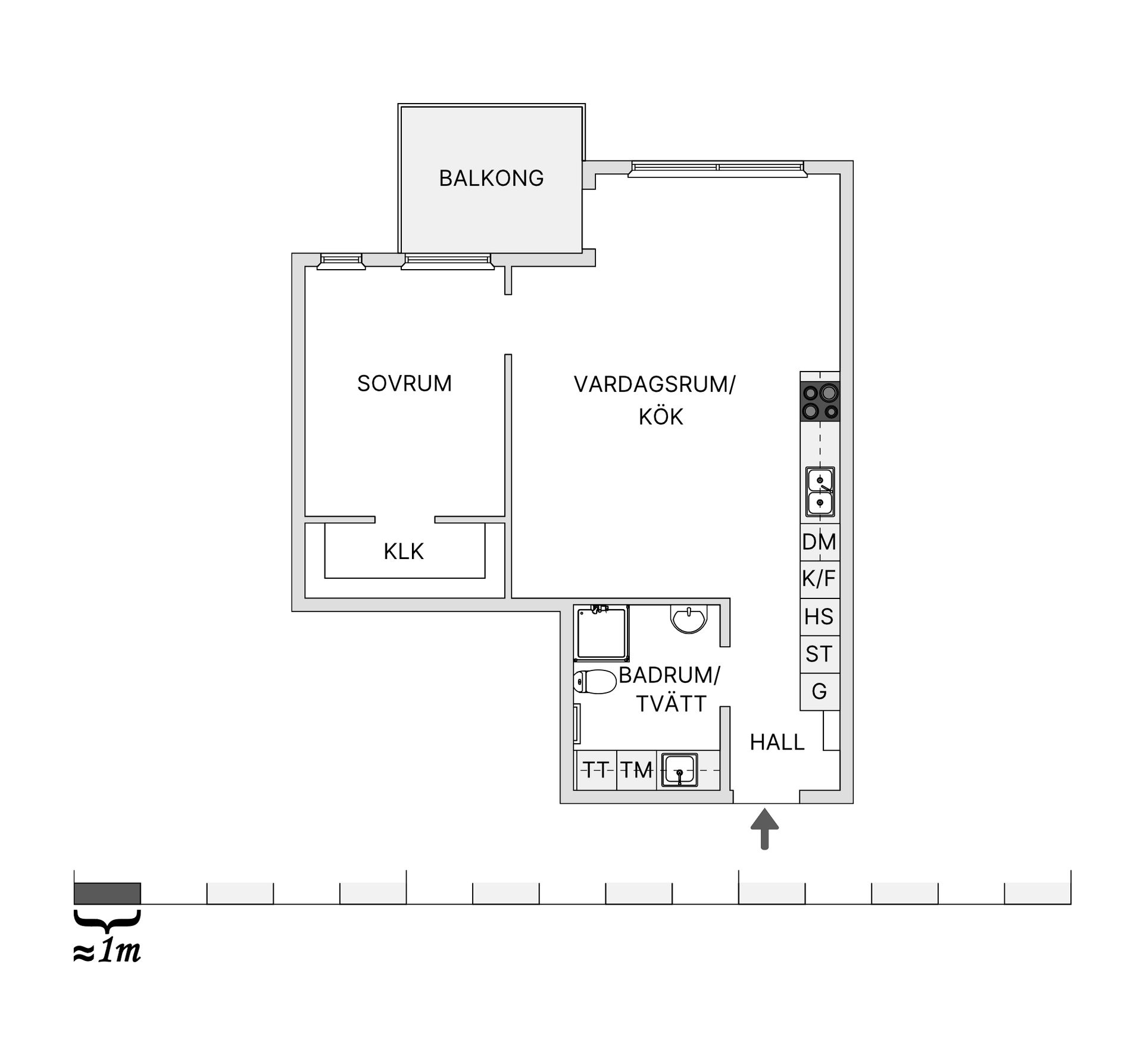 Bostadsrätt, Fortunagatan 38, Kålgården, Jönköping