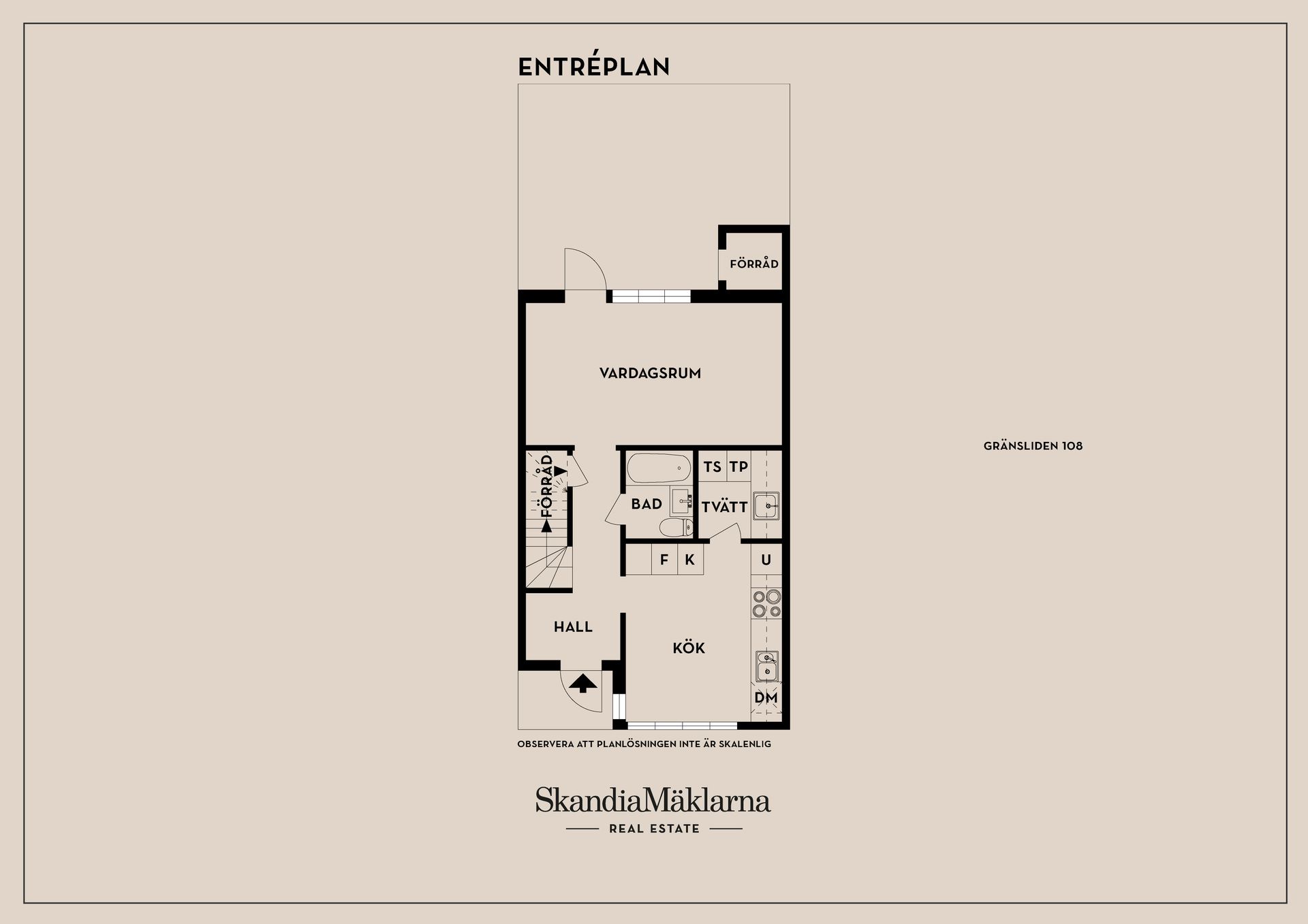 Radhus, Gränsliden 108, Tallboda, Linköping