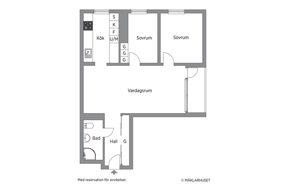 Bostadsrätt, Klingagatan 3, Skarphagen, Norrköping