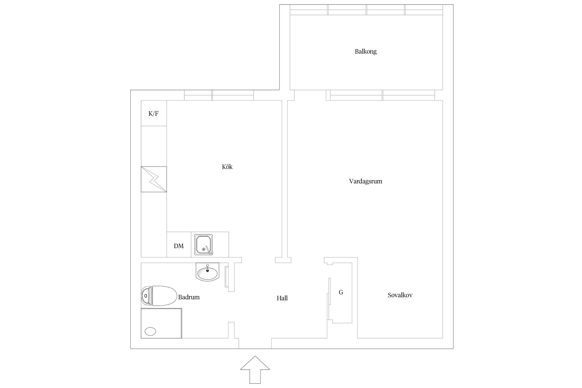 Bostadsrätt, Segergatan 8C, Väster, Landskrona