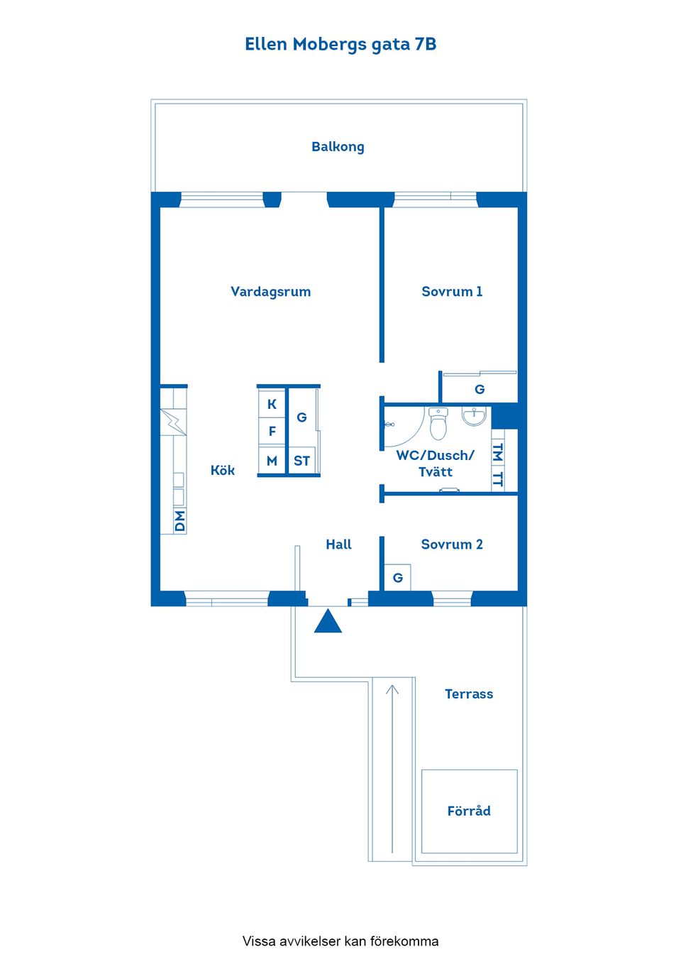 Bostadsrätt, Ellen Mobergs gata 7B, Sandtorp, Norrköping