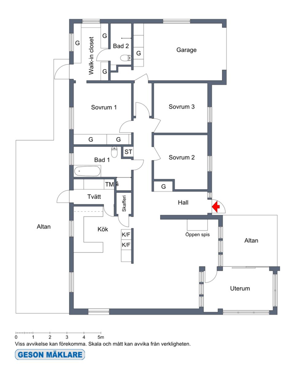 Villa, Harvvägen 1, Rimbo, Norrtälje