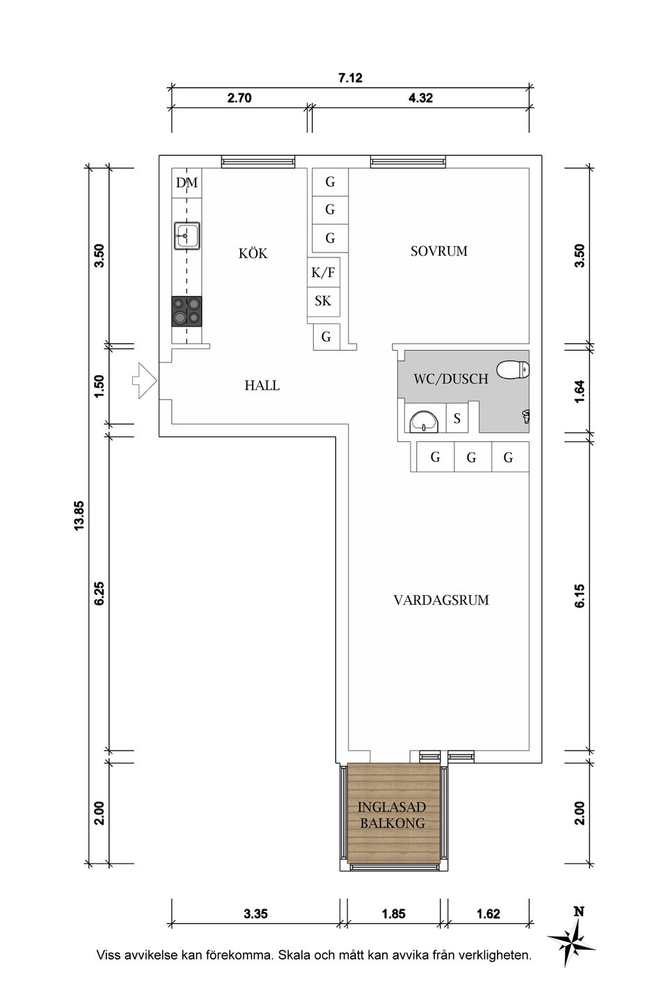 Bostadsrätt, Frihetsvägen 9, Jakobsberg, Järfälla