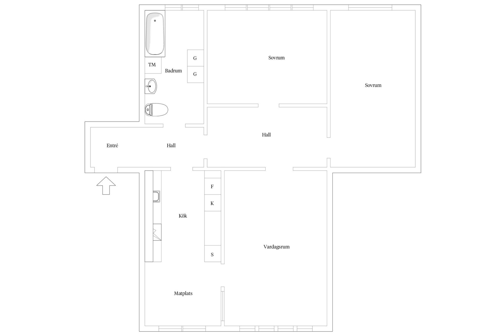 Bostadsrätt, Församlingsgatan 2, Söder, Helsingborg