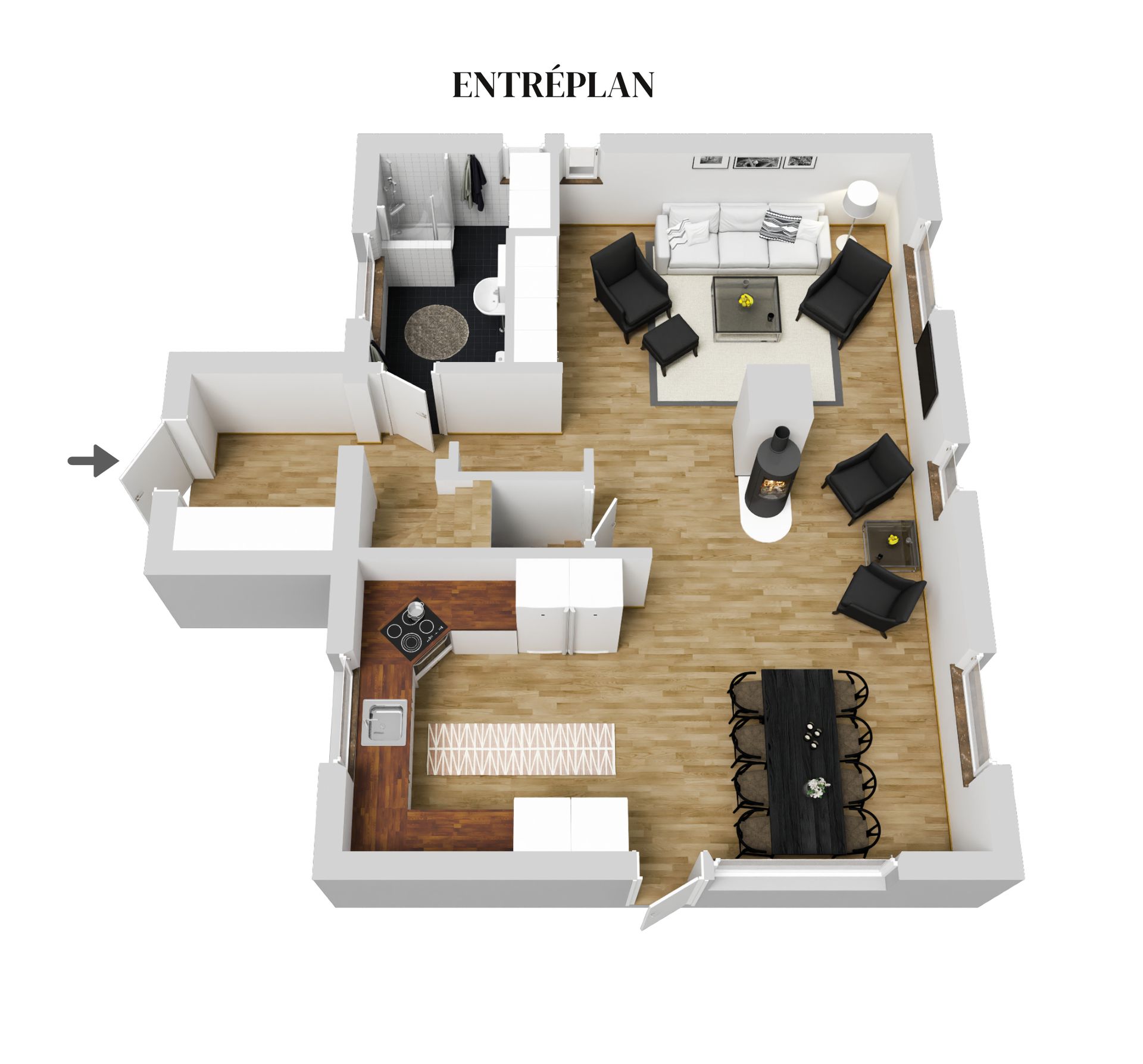 Villa, Fågelsångsvägen 22, Centrum, Kalix