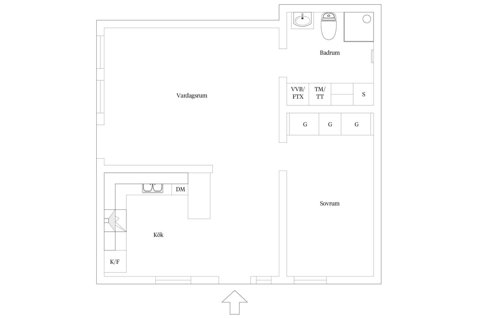 Bostadsrätt, Södra Ringvägen 27, Söder, Växjö