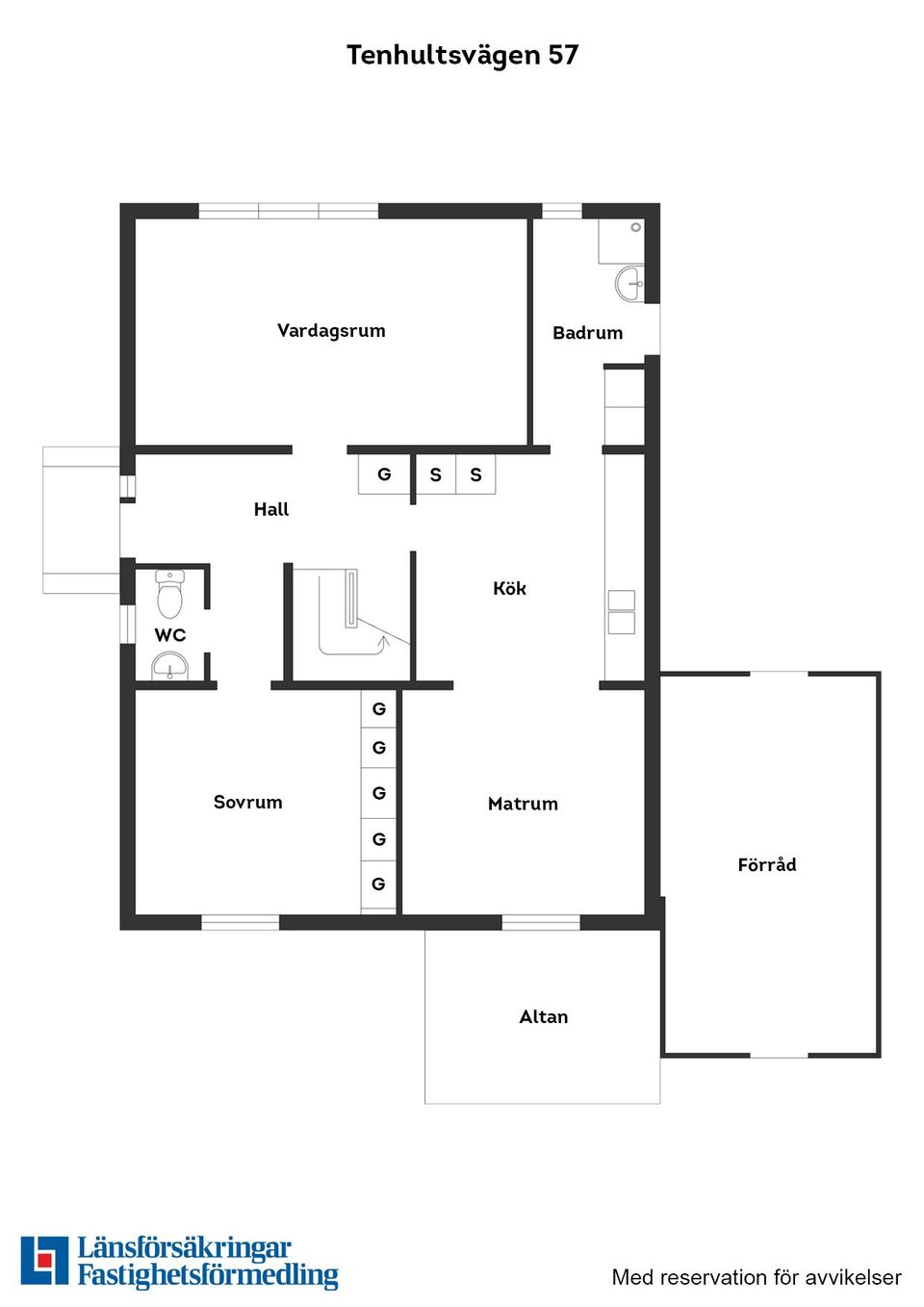 Villa, Radhus, Tenhultsvägen 57, Huskvarna Bråneryd, Jönköping