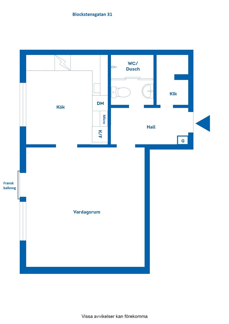 Bostadsrätt, Blockstensgatan 31, Vilbergen, Norrköping