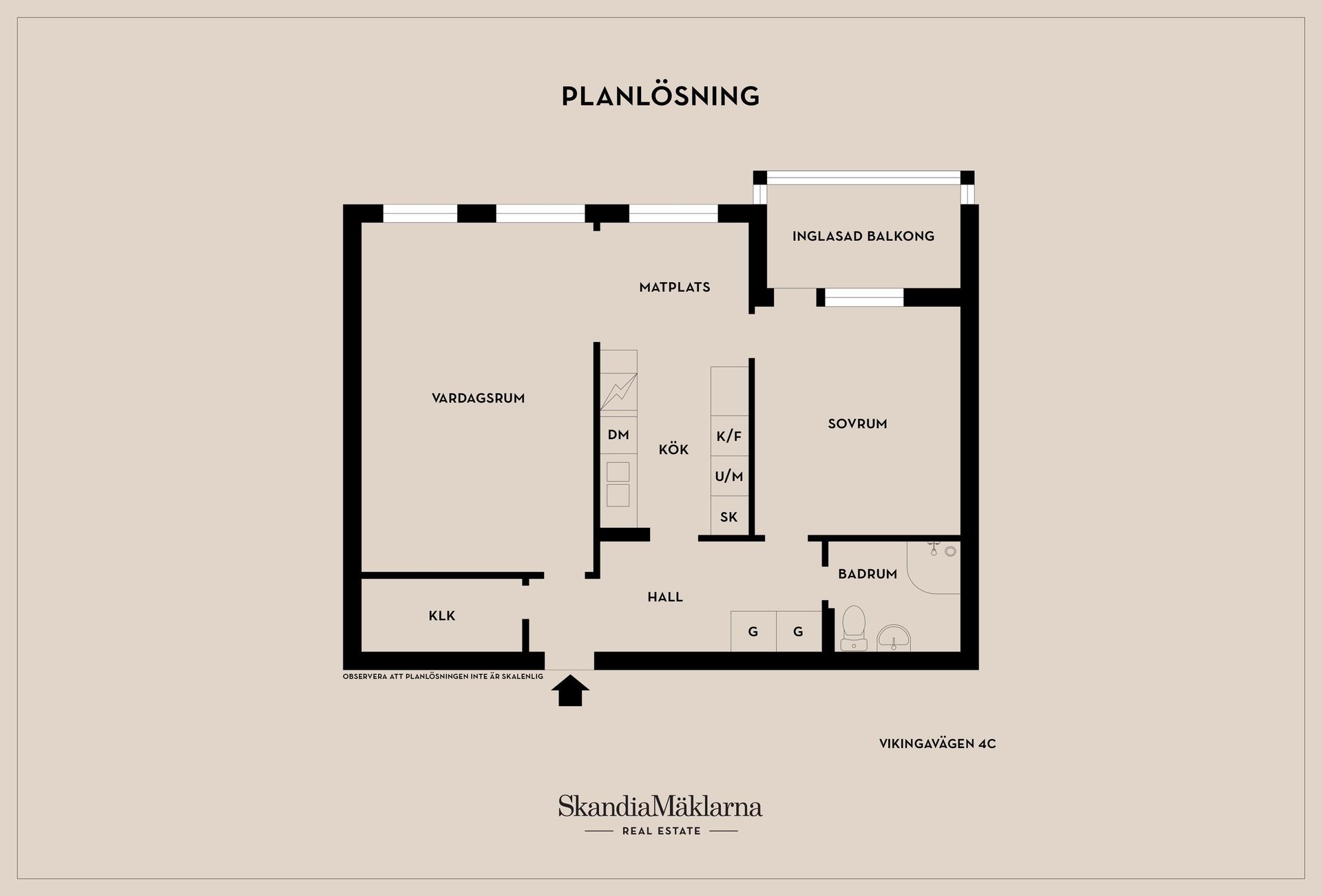 Bostadsrätt, Vikingavägen 4C, Centralt, Eslöv