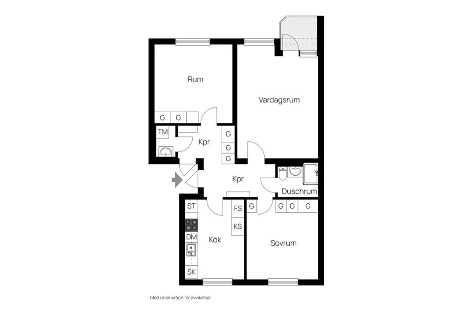 Bostadsrätt, Brunnshusgatan 22 D, Centrum, Härnösand