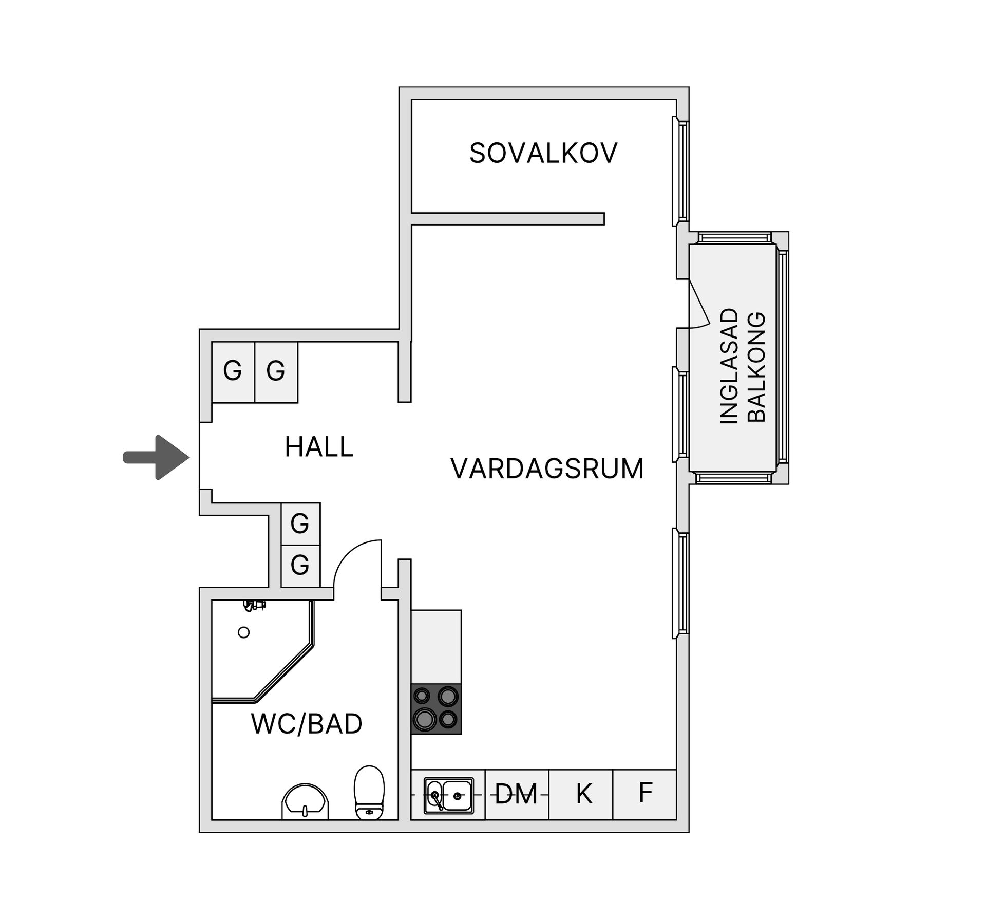 Bostadsrätt, Margaretavägen 5, Jakobsberg, Järfälla
