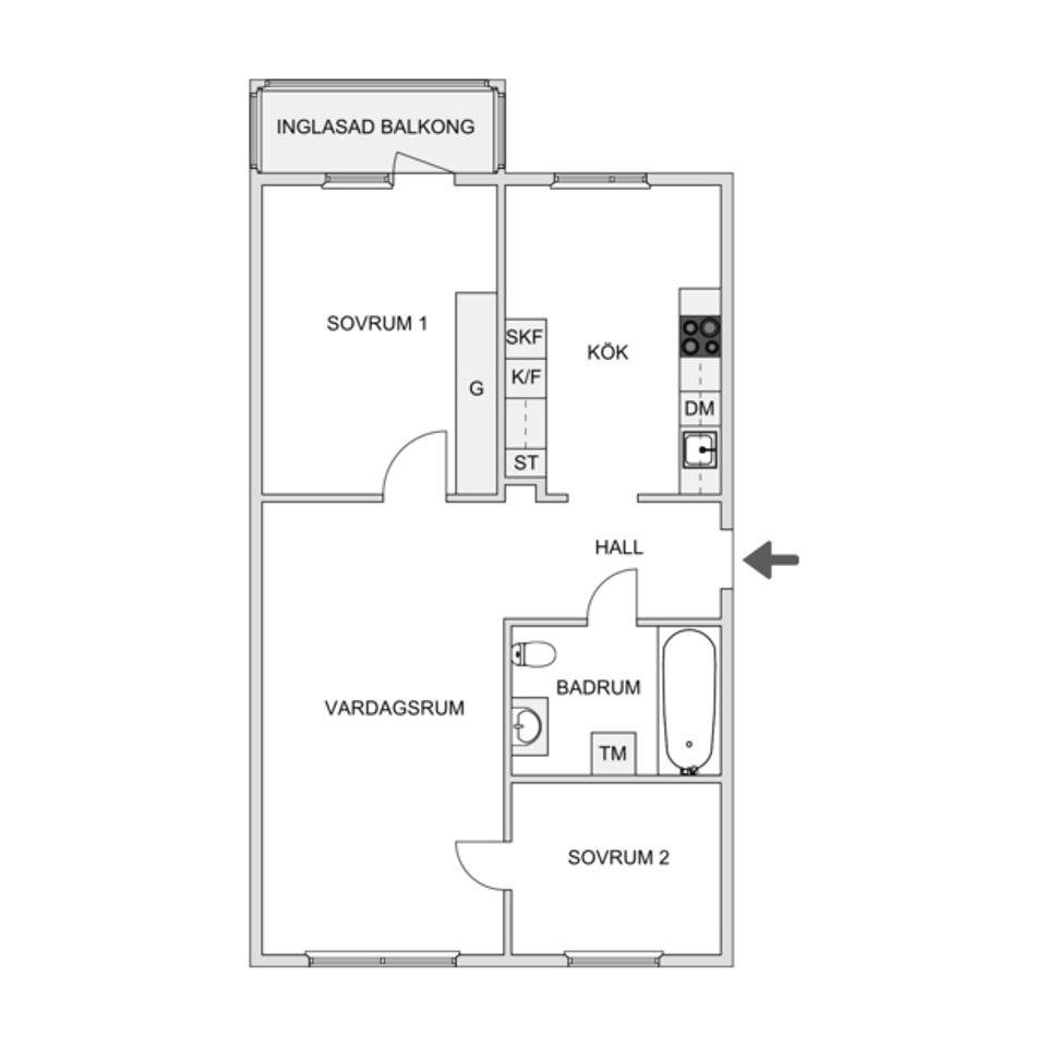 Bostadsrätt, Falkholmsgränd 27, Skärholmen, Stockholm