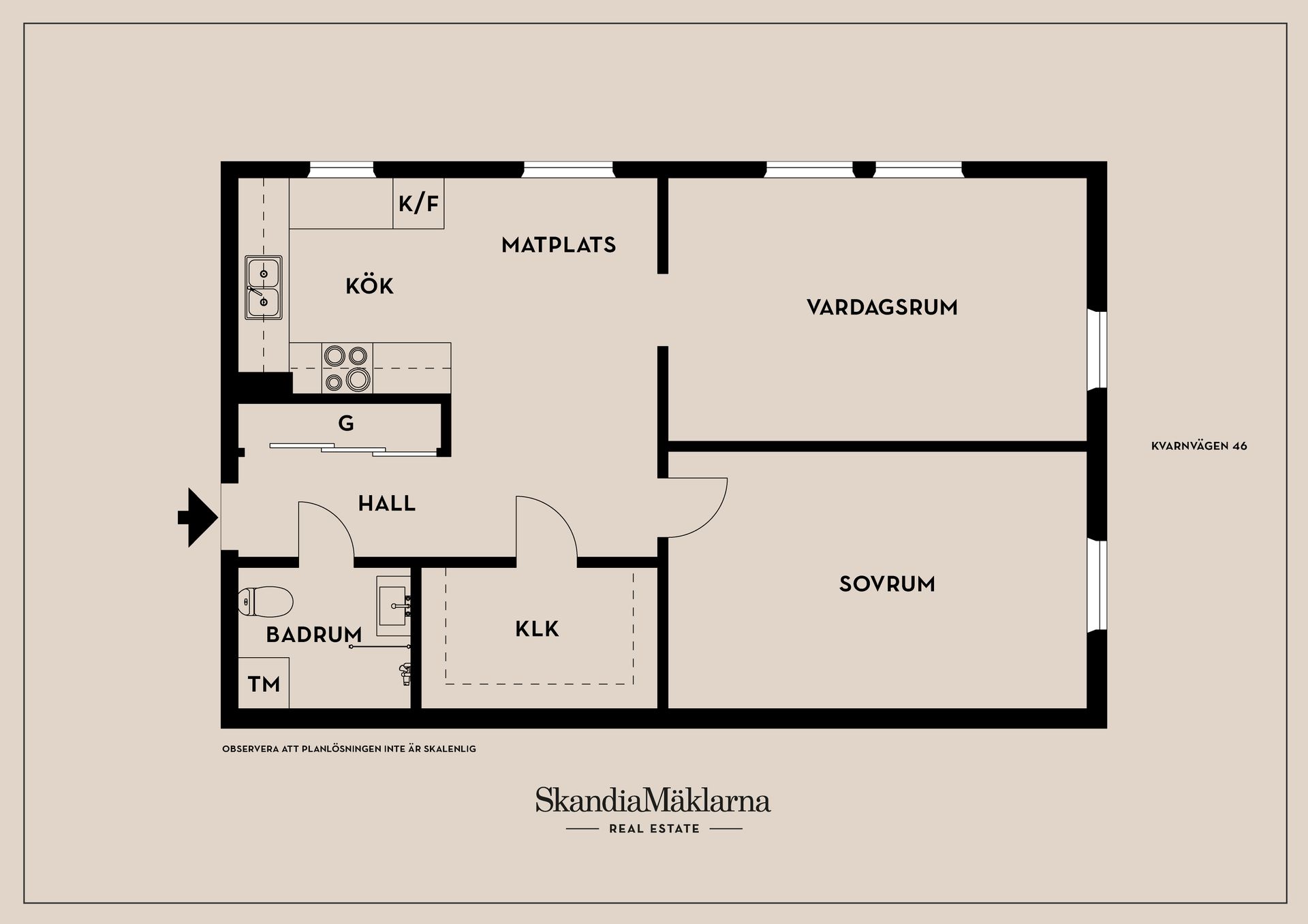 Bostadsrätt, Kvarnvägen 46, Jakobsberg, Järfälla