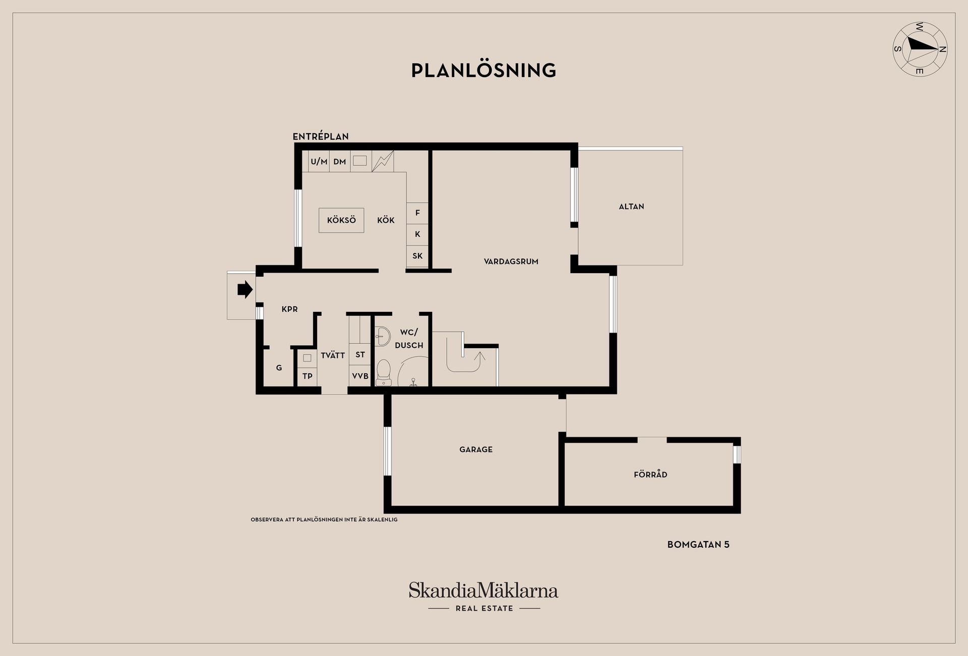 Villa, Bomgatan 5, Brunnsvik, Motala