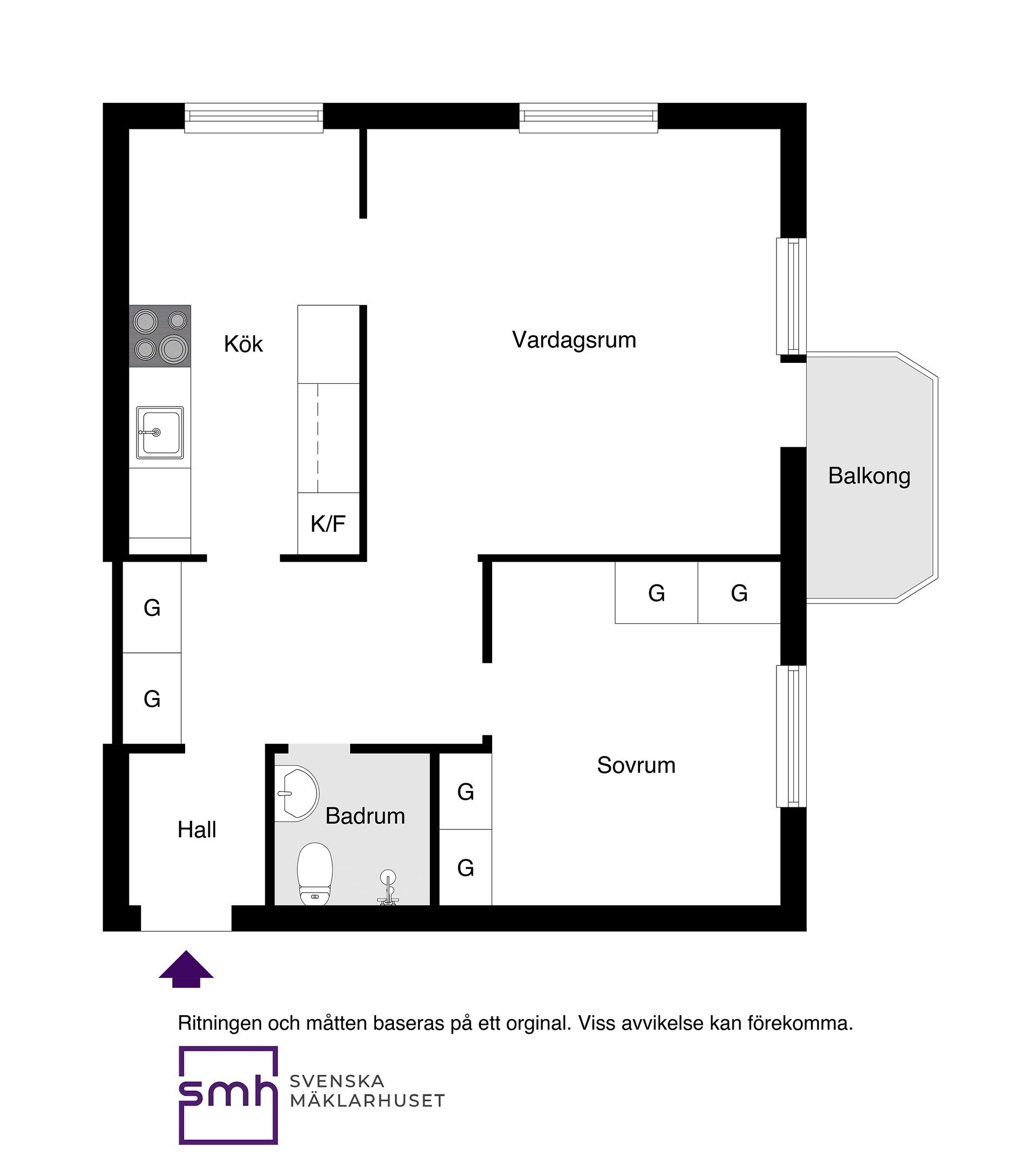 Bostadsrätt, Fågelsången 2B, VÅN 4/4, Centrala Sundbyberg, Sundbyberg