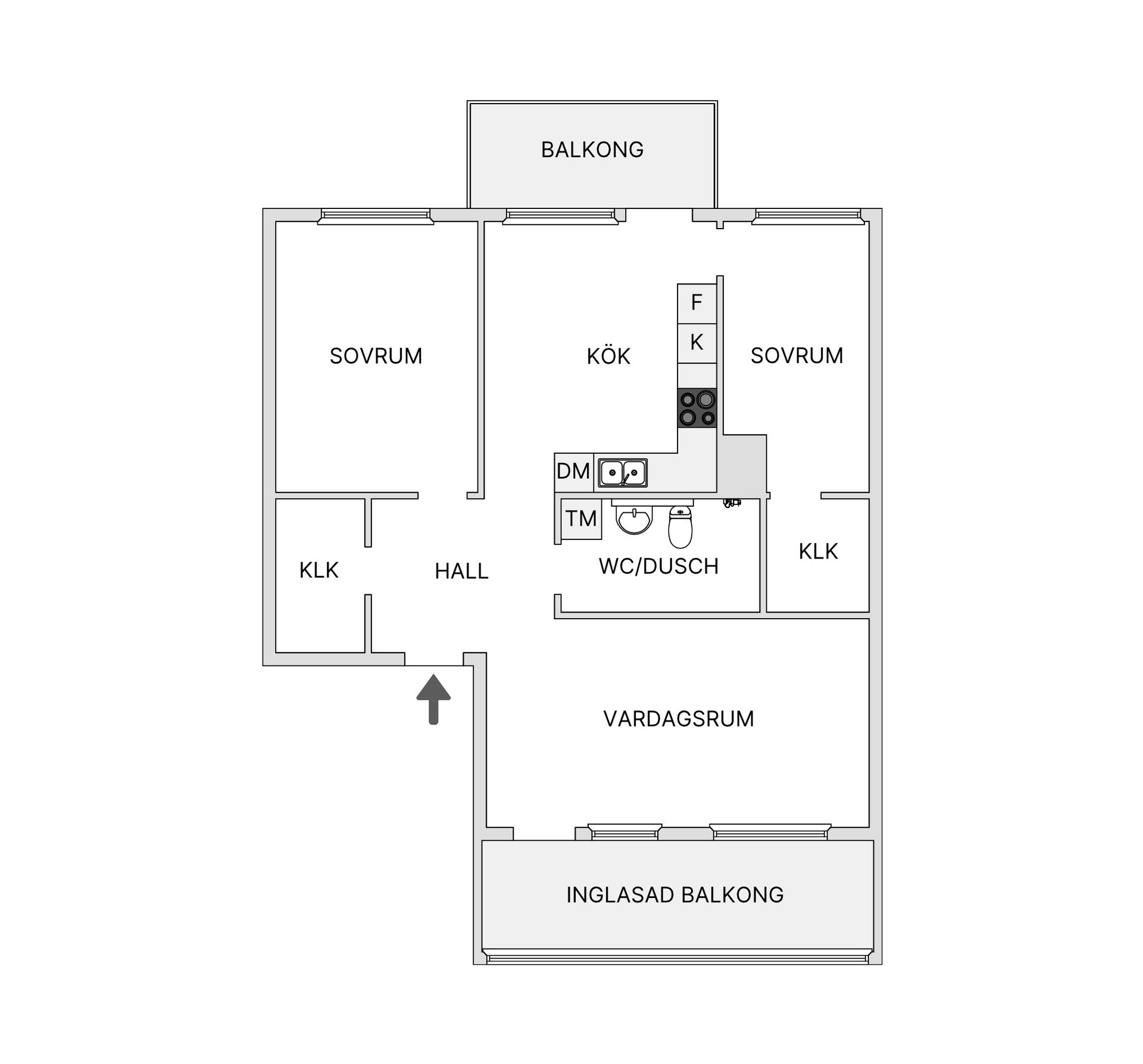 Bostadsrätt, Hammarby allé 61, Hammarby Sjöstad, Stockholm