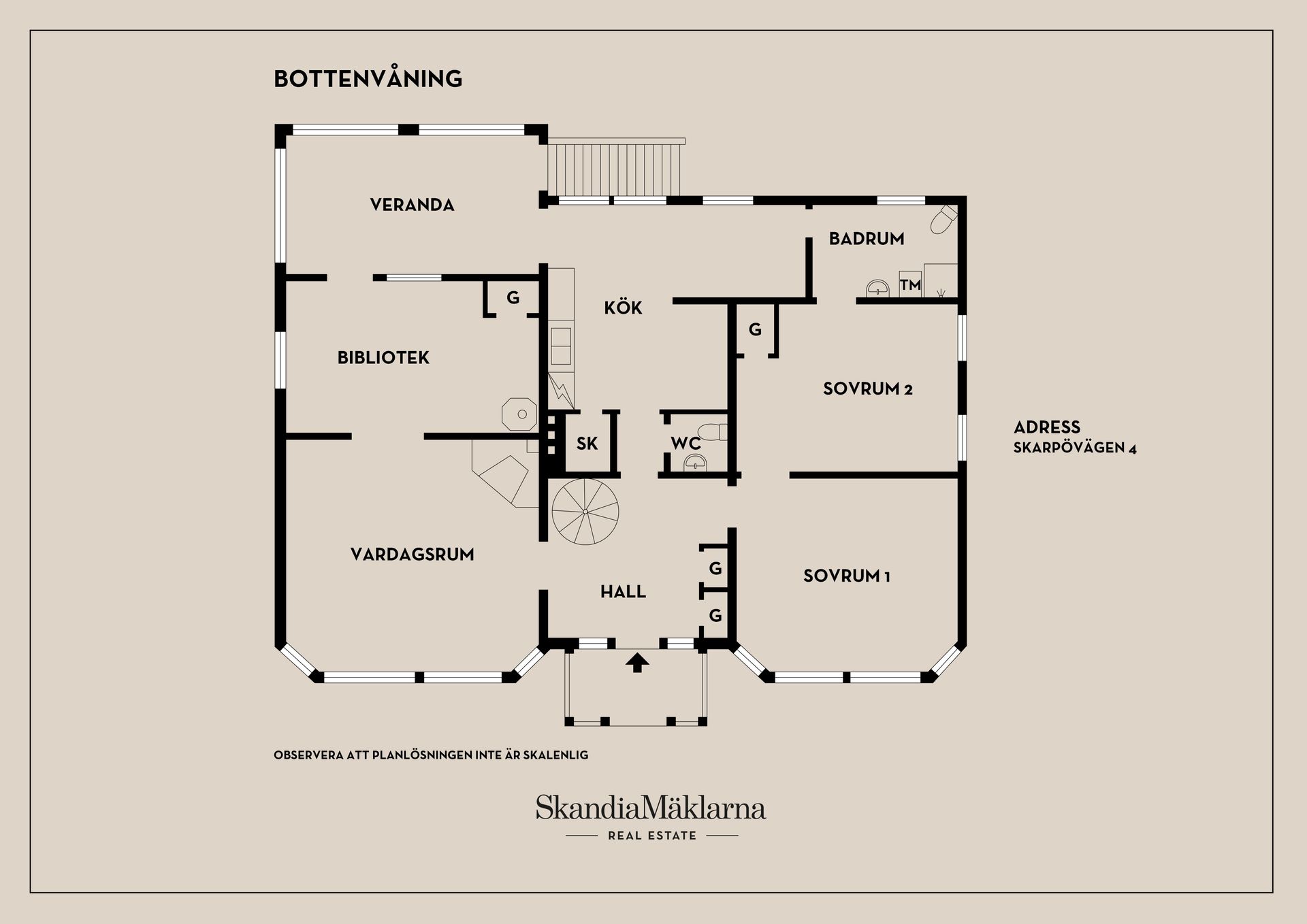 Villa, Skarpövägen 4, Nacka