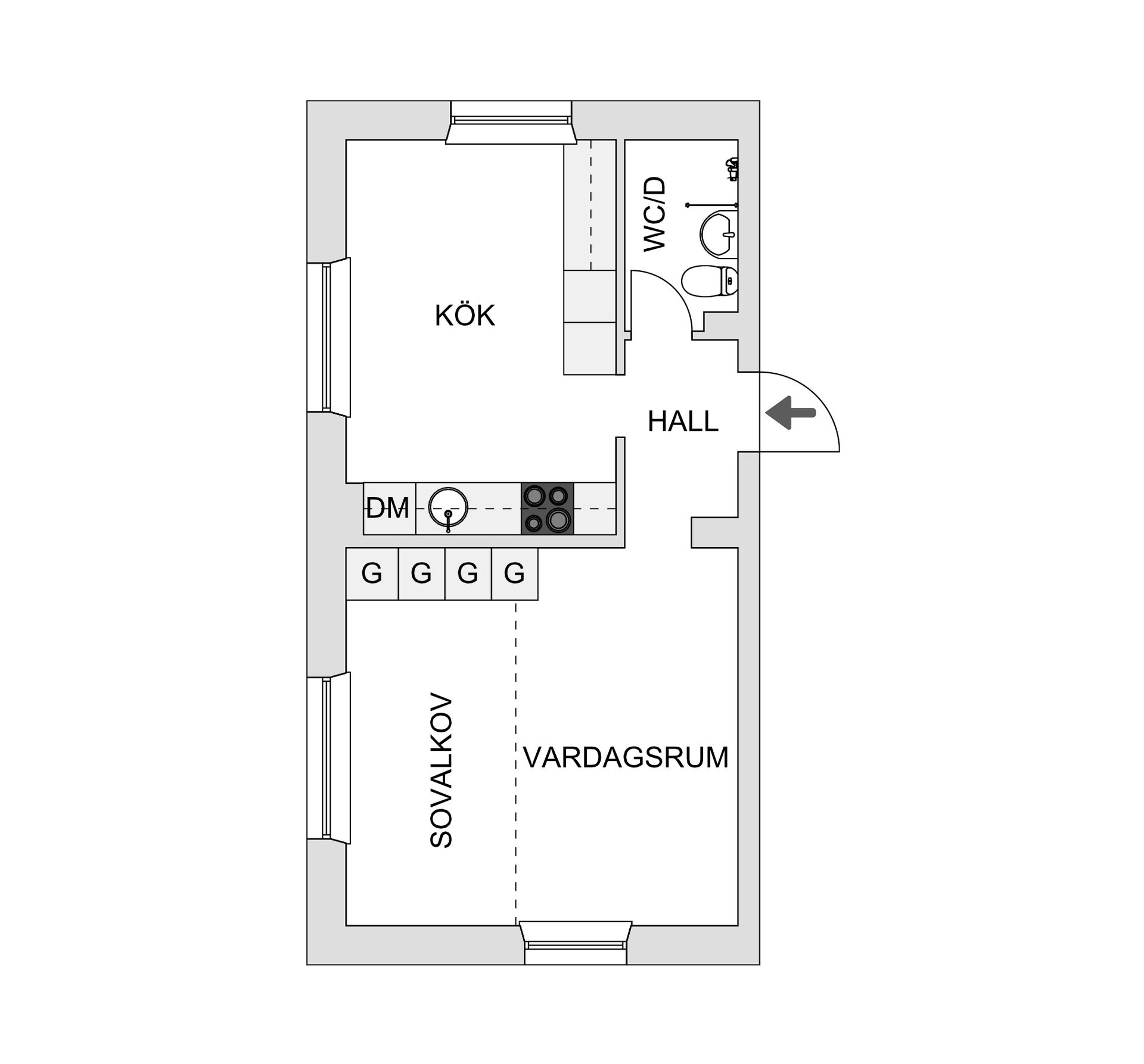 Bostadsrätt, Kvarntorpsvägen 8, Gustavsberg Södra Bruksgatorna, Värmdö