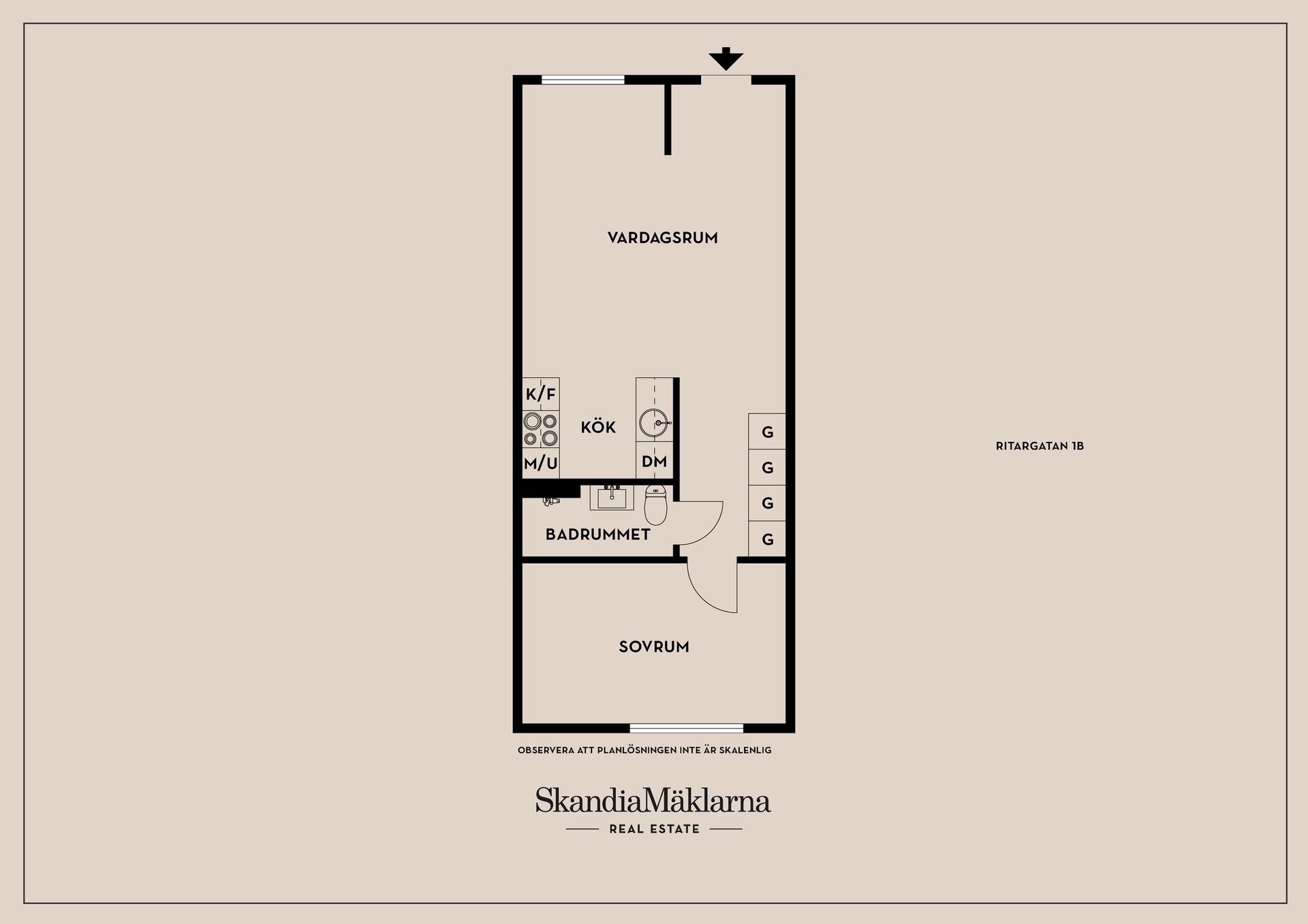 Bostadsrätt, Ritargatan 1B, Sala Backe, Uppsala
