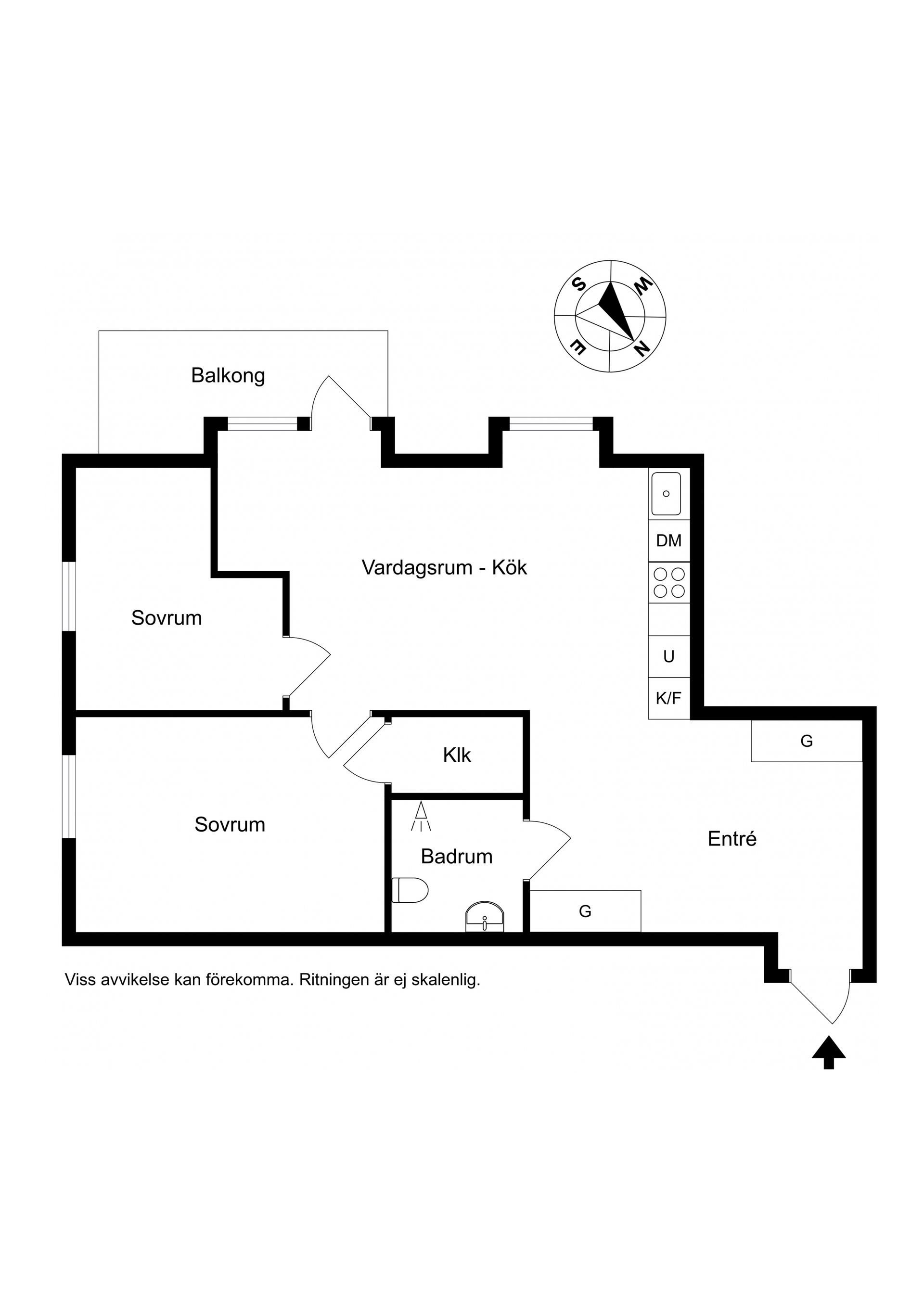 Bostadsrätt, Rodhes Väg 2, Söder/Hästhaga, Varberg