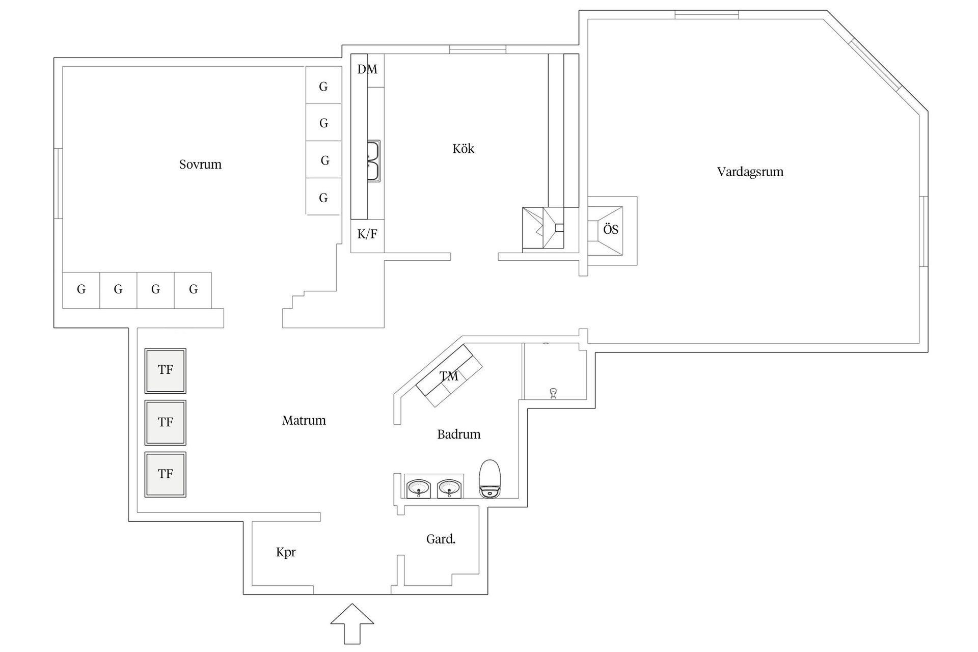 Bostadsrätt, Kungsgatan 23, Centrum, Växjö
