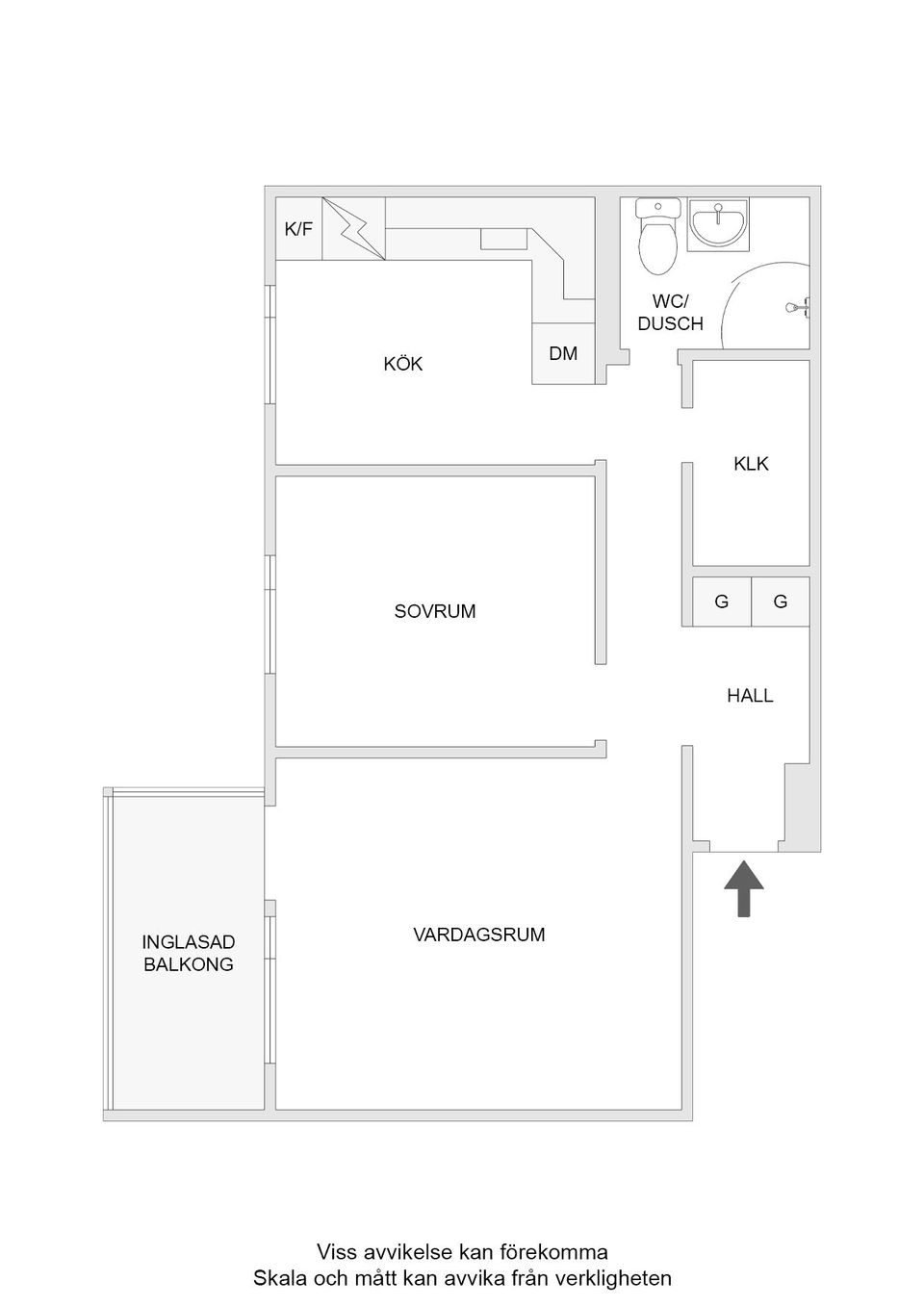 Bostadsrätt, Klorvägen 4B, Ale