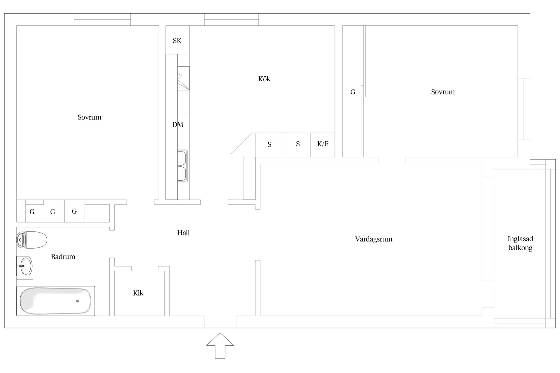 Bostadsrätt, Liedbergsgatan 41E, Centrum, Växjö