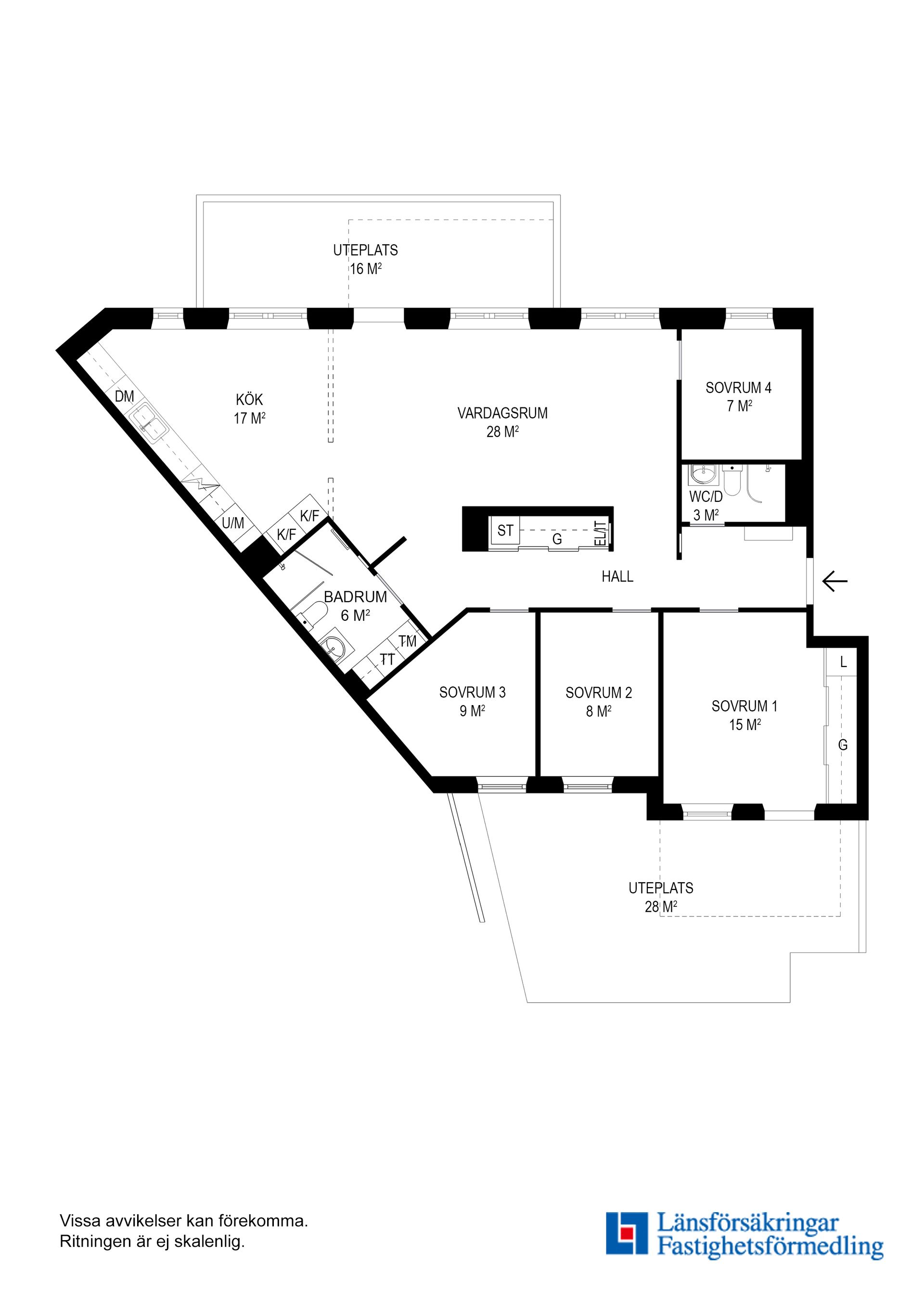 Bostadsrätt, Krögers Promenad 21, Silverdal, Sollentuna