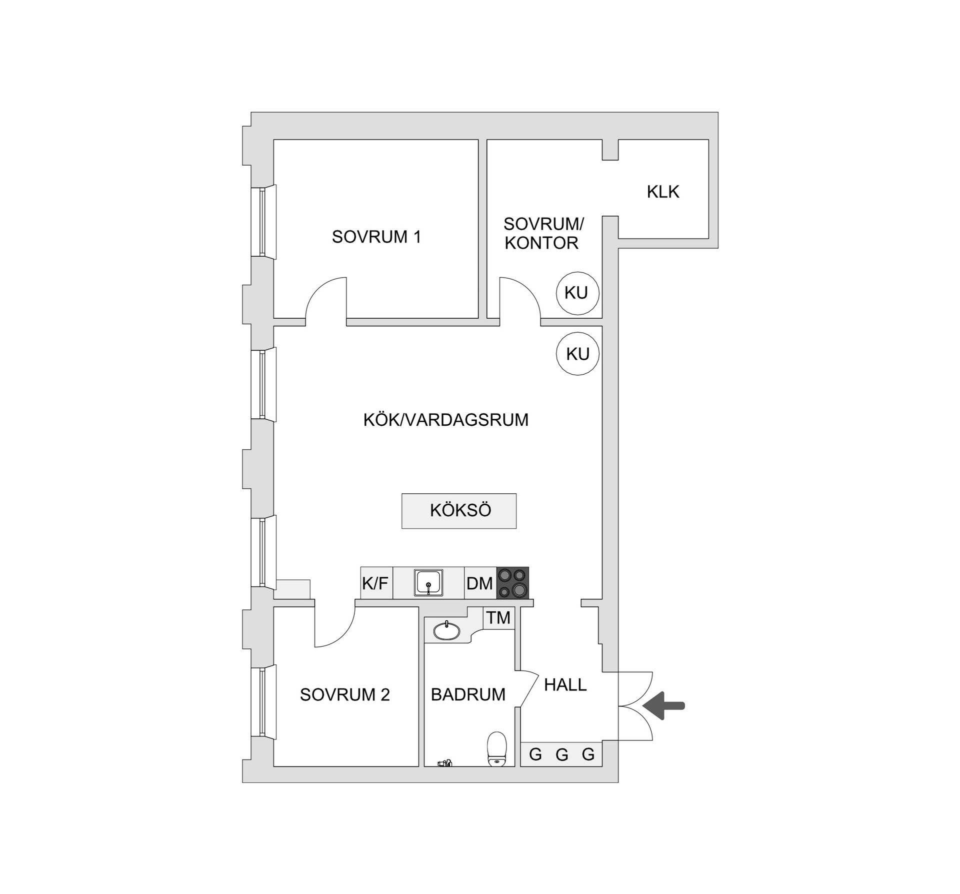 Bostadsrätt, Björngårdsgatan 9B, 2 tr, Södermalm - Mariatorget, Stockholm