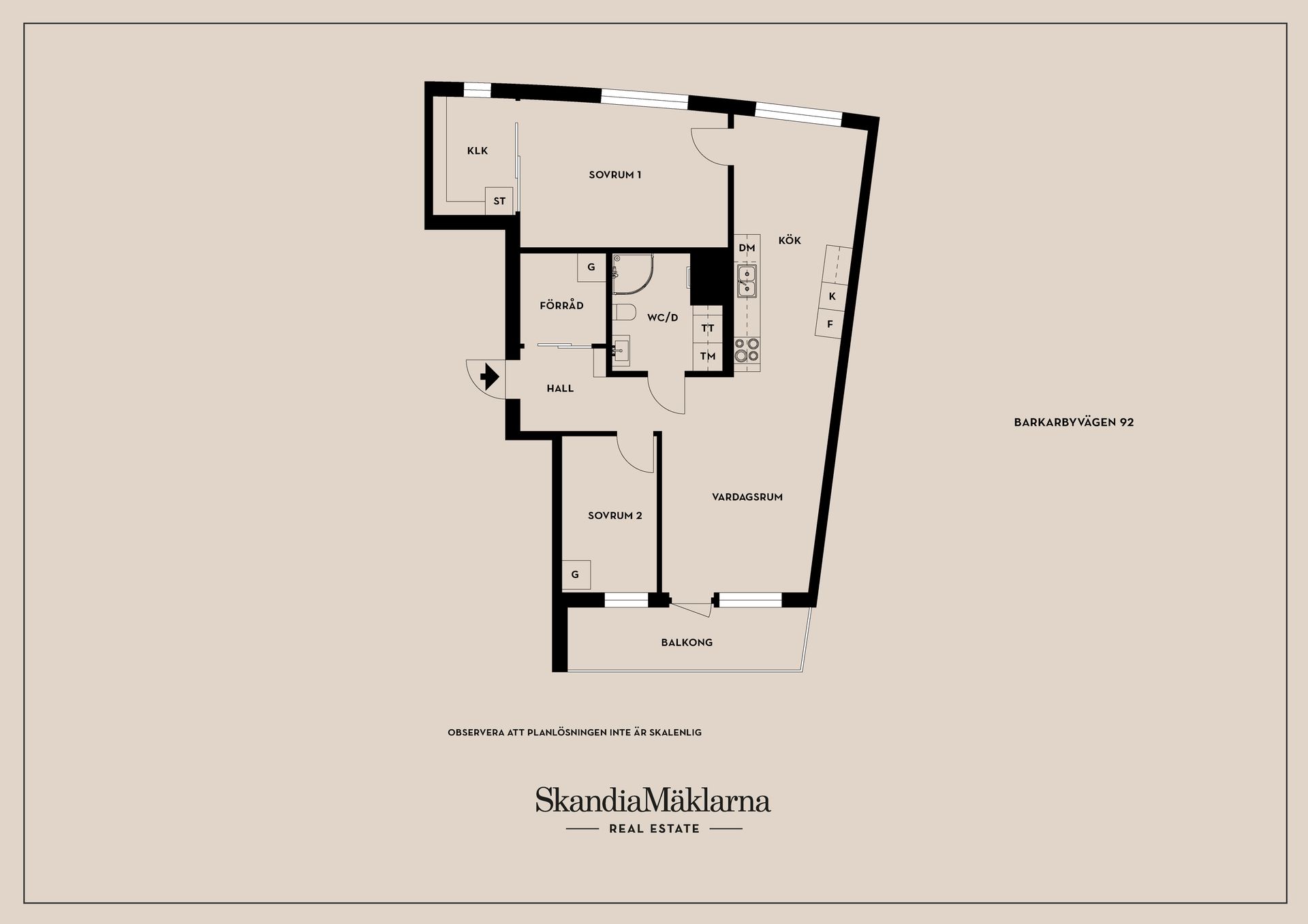 Bostadsrätt, Barkarbyvägen 92, våning 5, Barkarbystaden, Järfälla