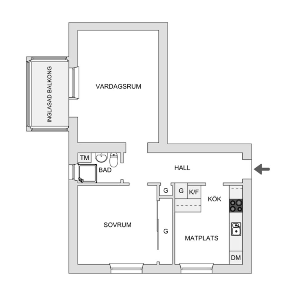 Bostadsrätt, Tegelbruksgatan 8A, Liljeholmen, Jönköping