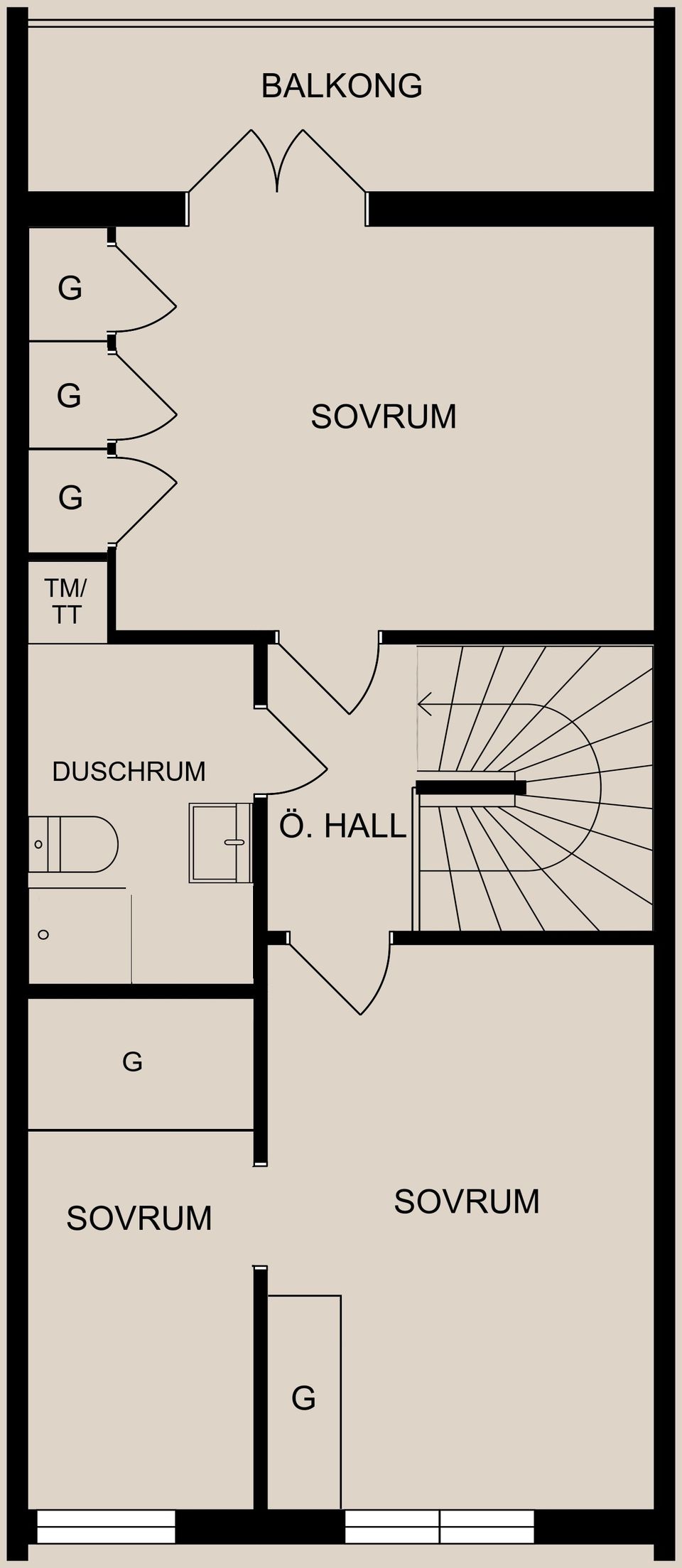 Radhus, Norrgårdsvägen 13B, Pryssgården, Norrköping
