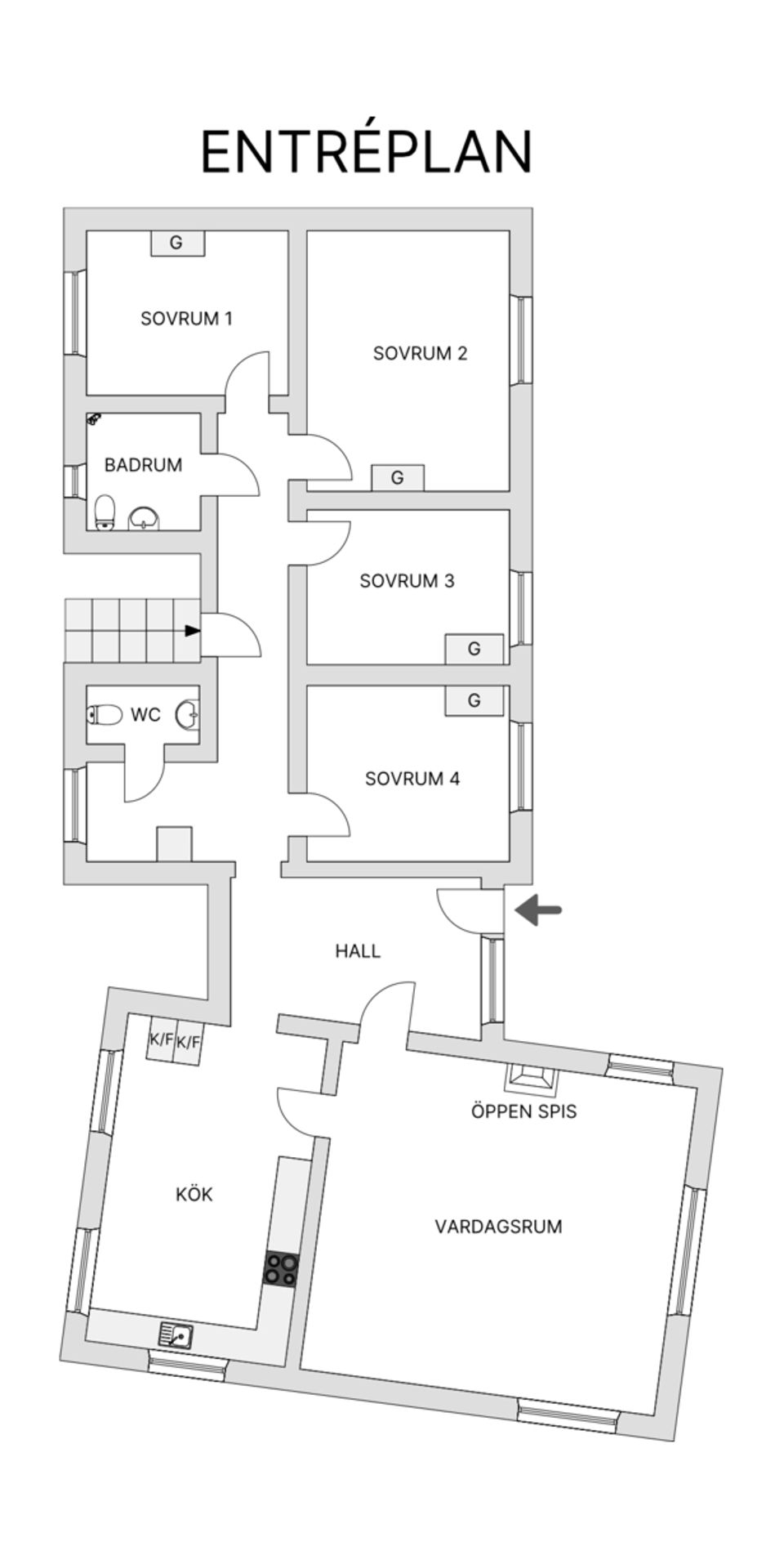 Villa, Strandvägen 19, Storuman