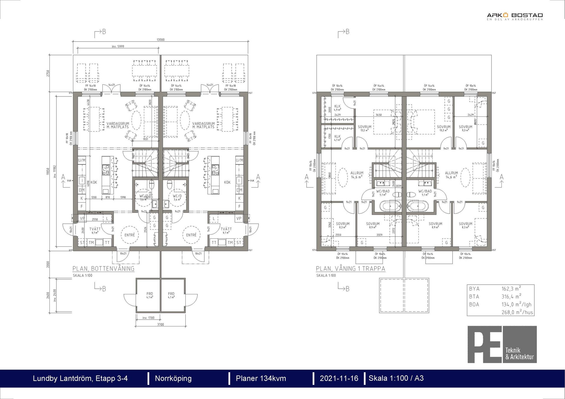 Bostadsrätt, Radhus, Oranievägen 6, Lundby, Norrköping