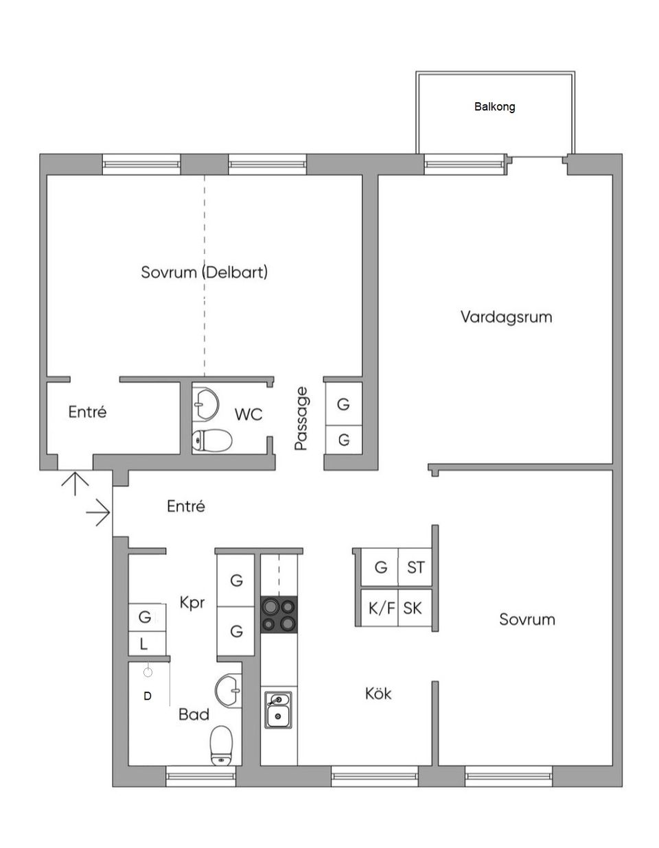 Bostadsrätt, Jämtlandsgatan 116, 1/2 tr, Vällingby Centrum, Stockholm