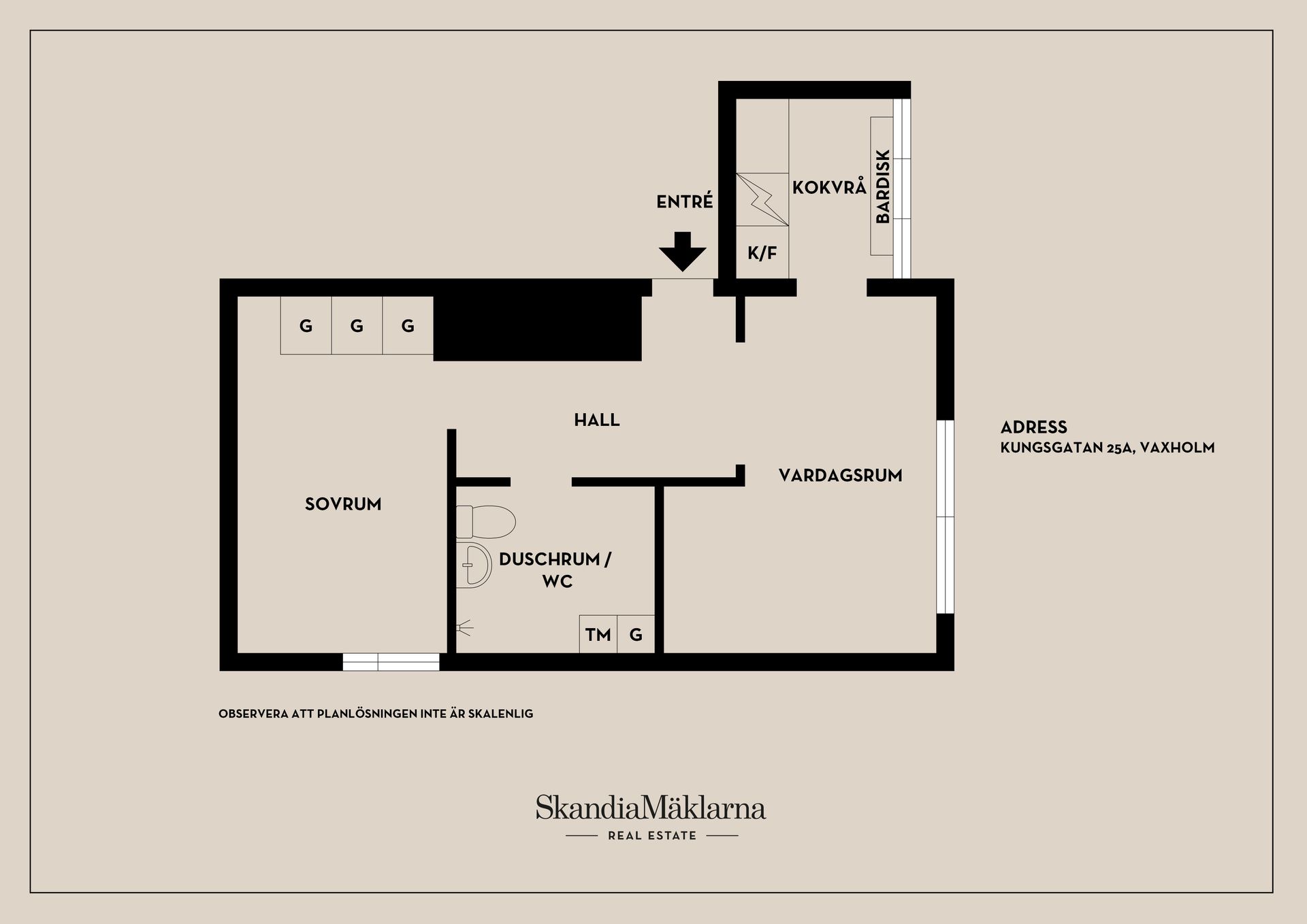 Bostadsrätt, Kungsgatan 25A, Vaxön, Vaxholm